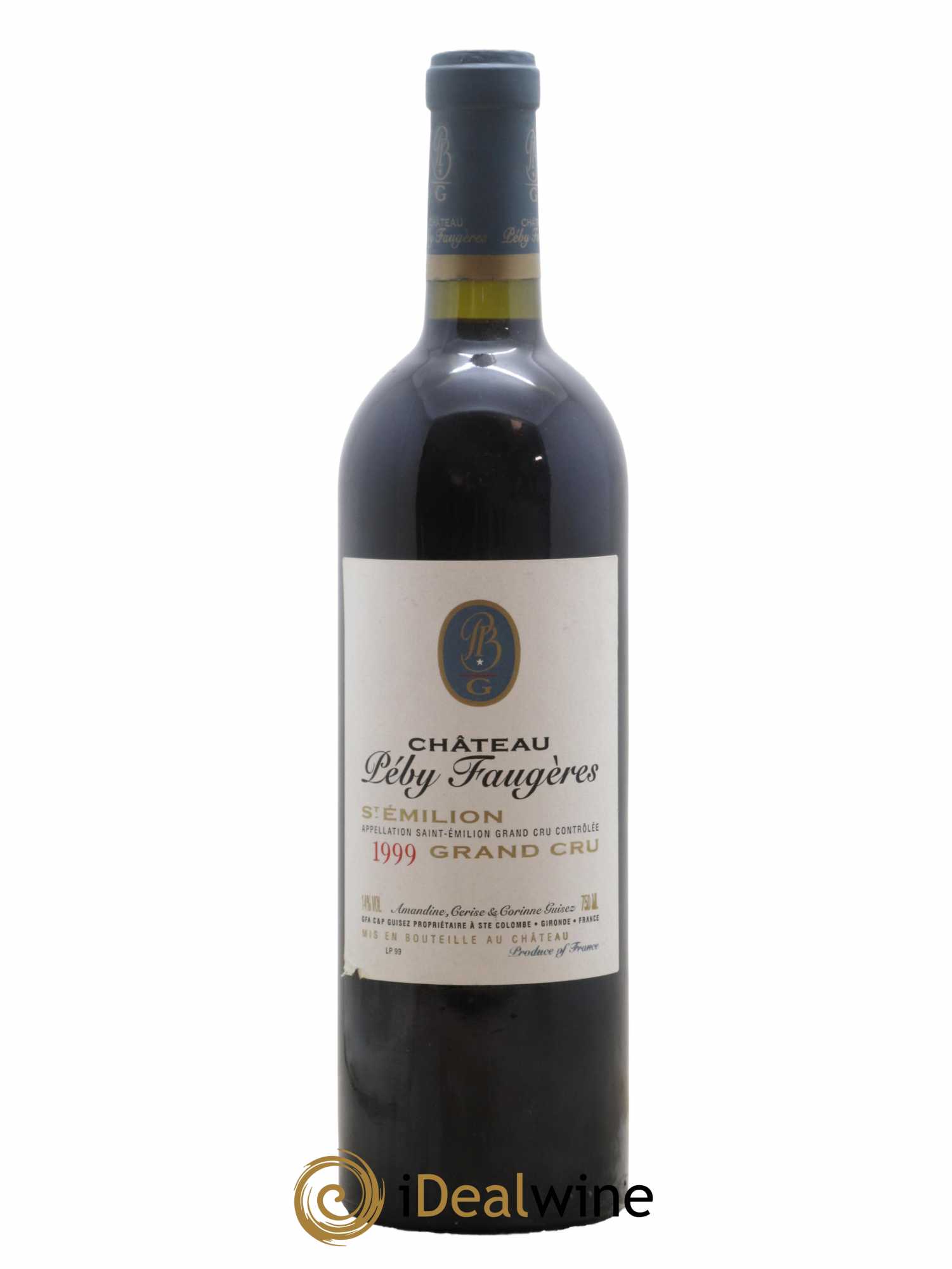 Château Péby Faugères Grand Cru Classé 1999 - Lot de 1 bouteille - 0
