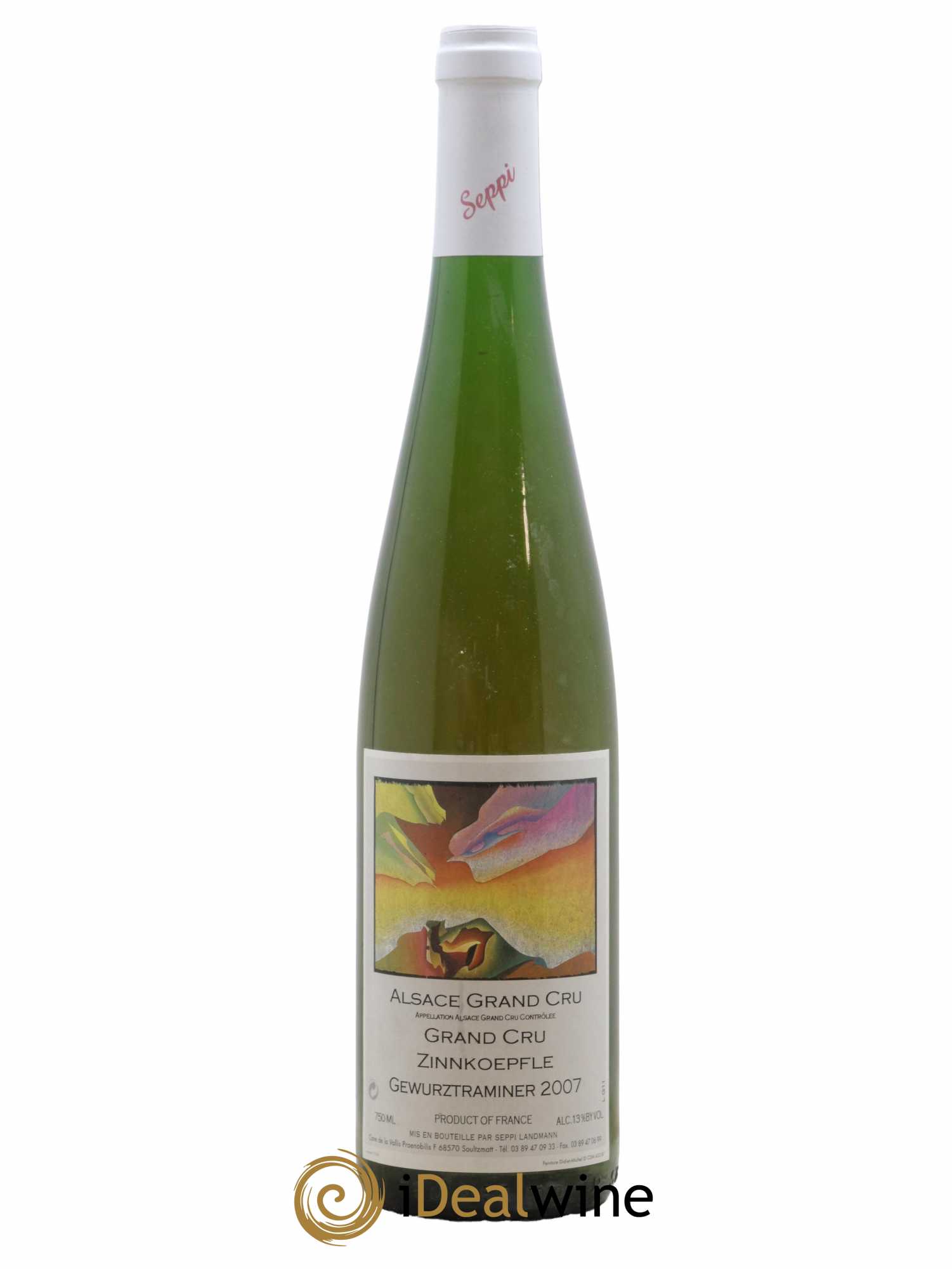 Alsace Grand Cru Zinnkoepfle Gewurztraminer Seppi Landmann 2007 - Lot de 1 bouteille - 0