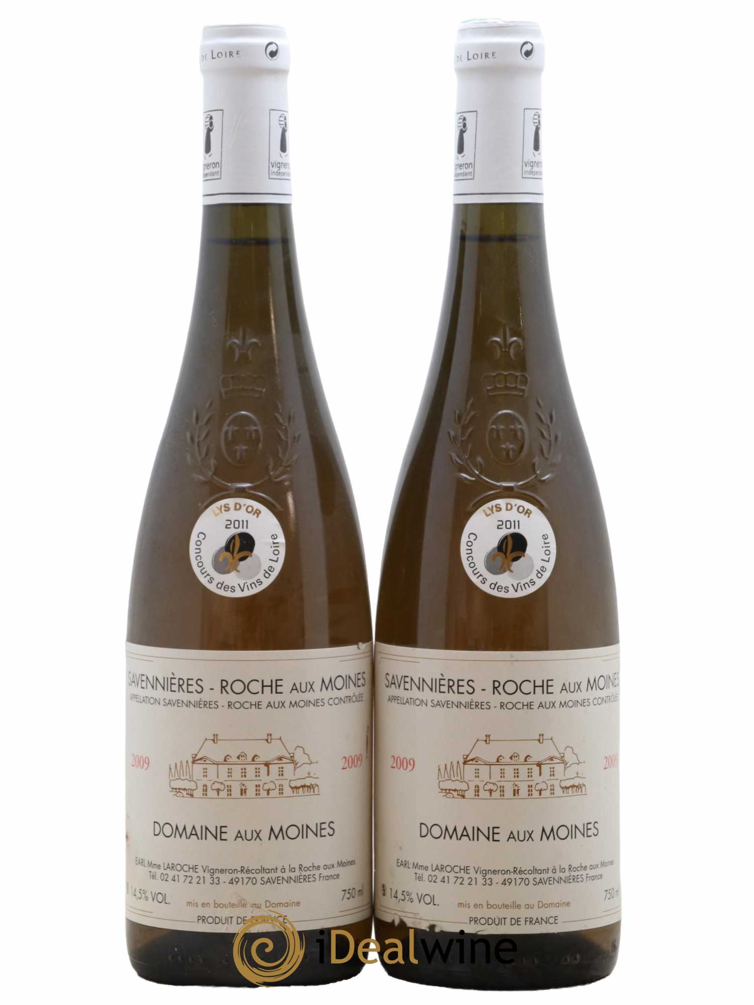 Savennières Roche aux Moines Domaine aux Moines 2009 - Lot de 2 bouteilles - 0