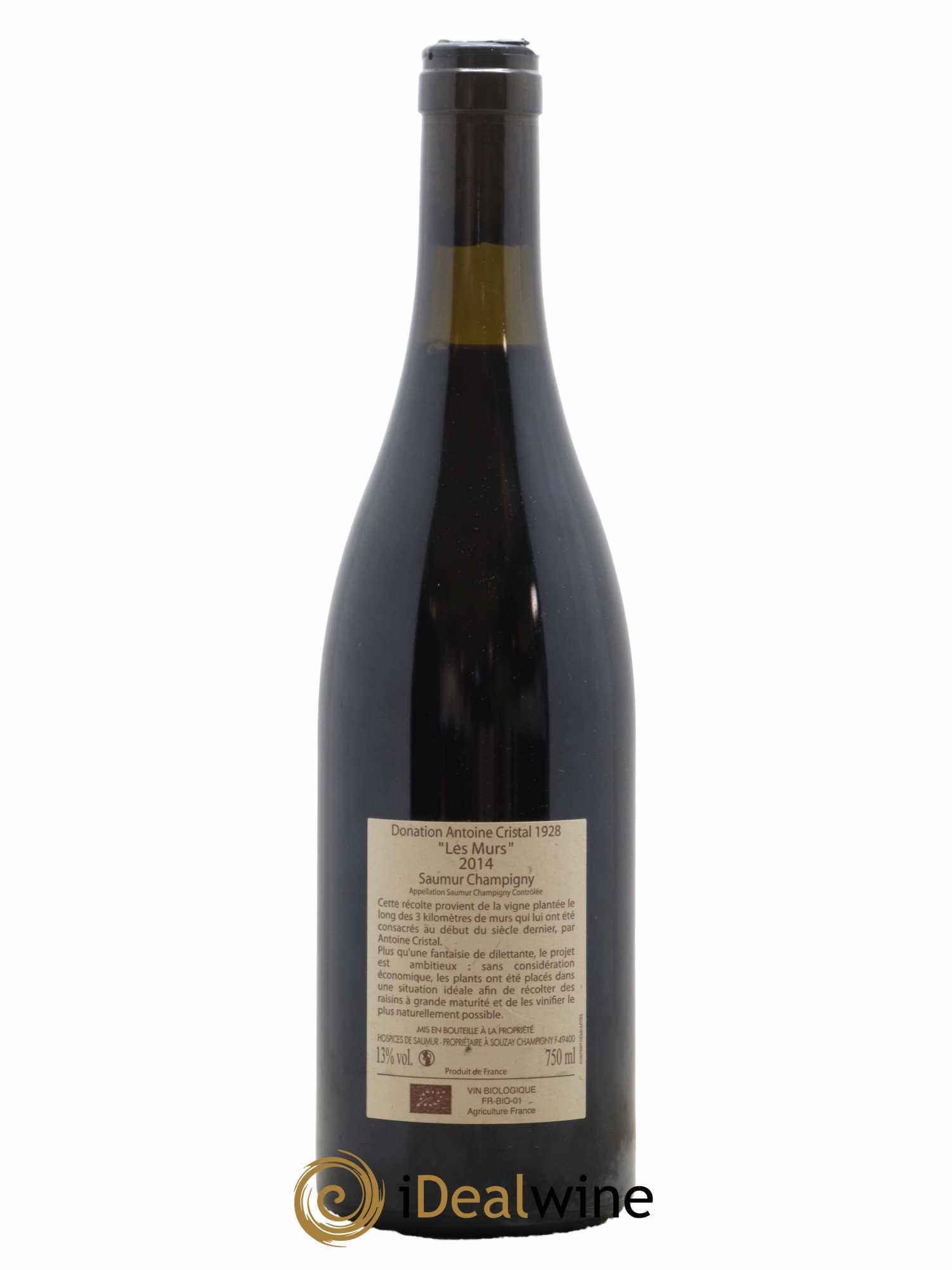 Saumur-Champigny Les Murs Clos Cristal (Domaine) 2014 - Lot de 1 bouteille - 1