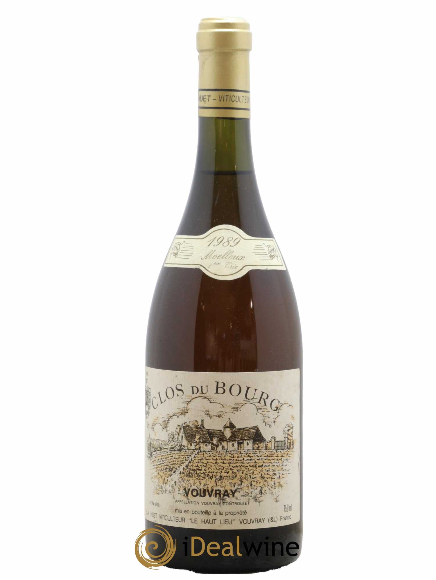 Vouvray Clos du Bourg Moelleux 1ère trie Domaine Huet 1989 - Lotto di 1 bottiglia - 0