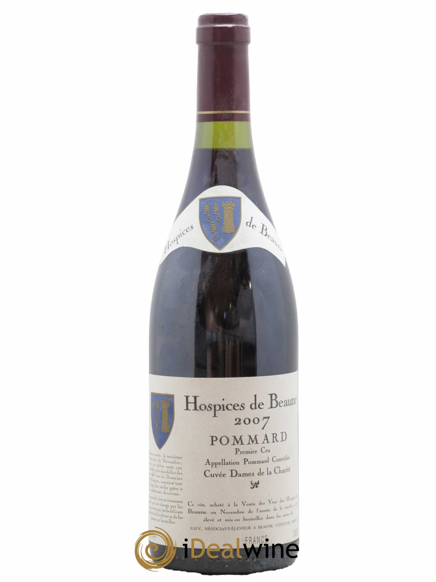 Pommard 1er Cru Cuvée Dames de la Charité Hospices de Beaune 2007 - Lot de 1 bouteille - 0