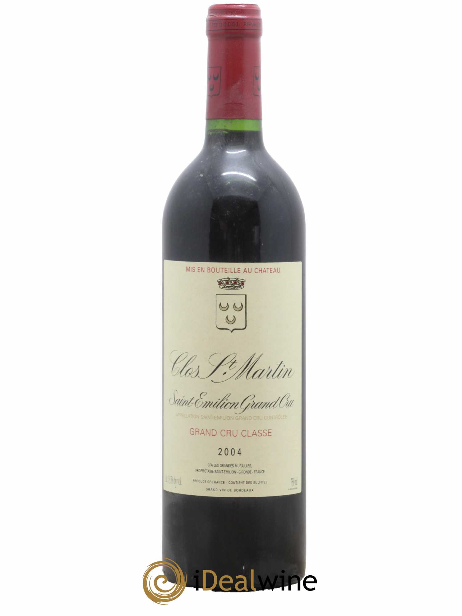 Clos Saint Martin Grand Cru Classé 2004 - Posten von 1 Flasche - 0