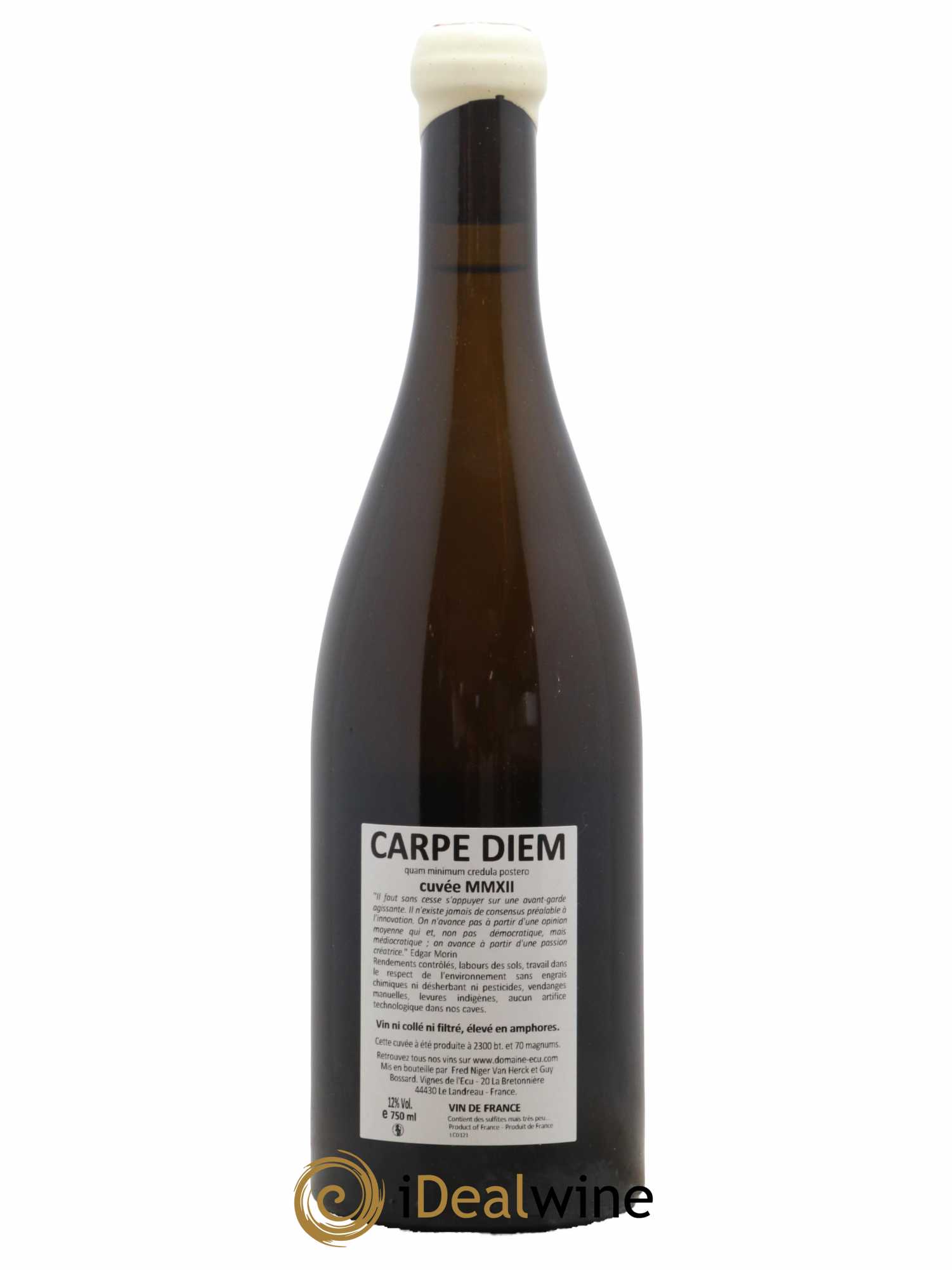 Vin de France Carpe Diem Domaine de L'Ecu 2012 - Lotto di 1 bottiglia - 1