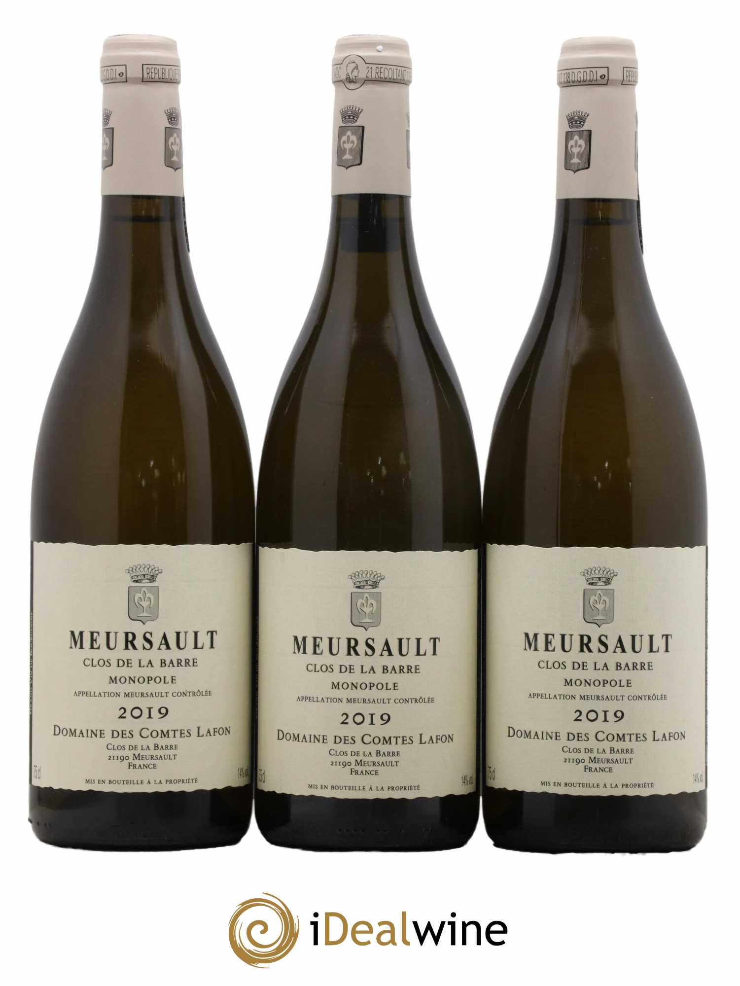 Meursault Clos de la Barre Comtes Lafon (Domaine des) 2019 - Lot de 3 bouteilles - 0