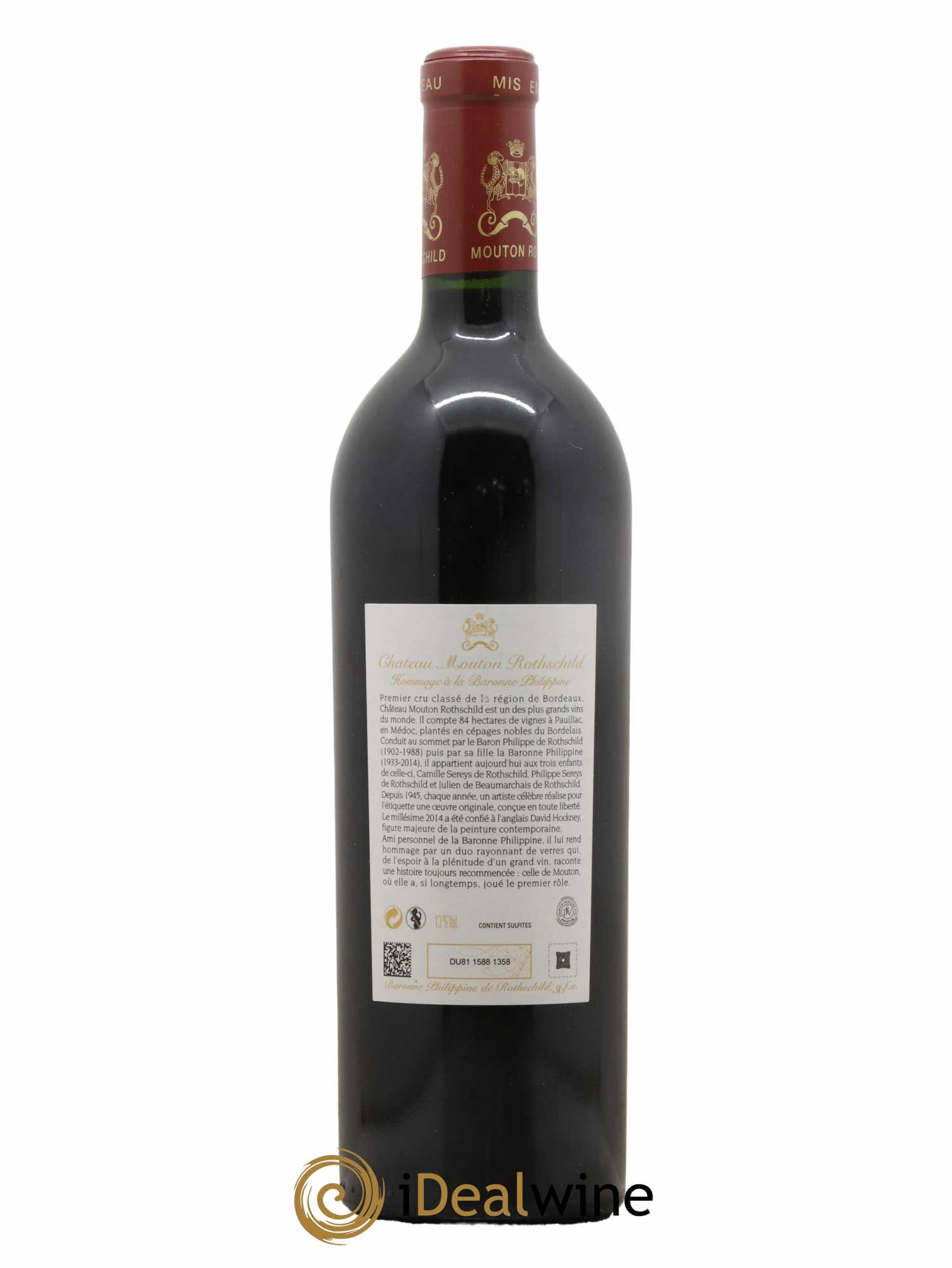 Château Mouton Rothschild 1er Grand Cru Classé 2014 - Lot de 1 bouteille - 1