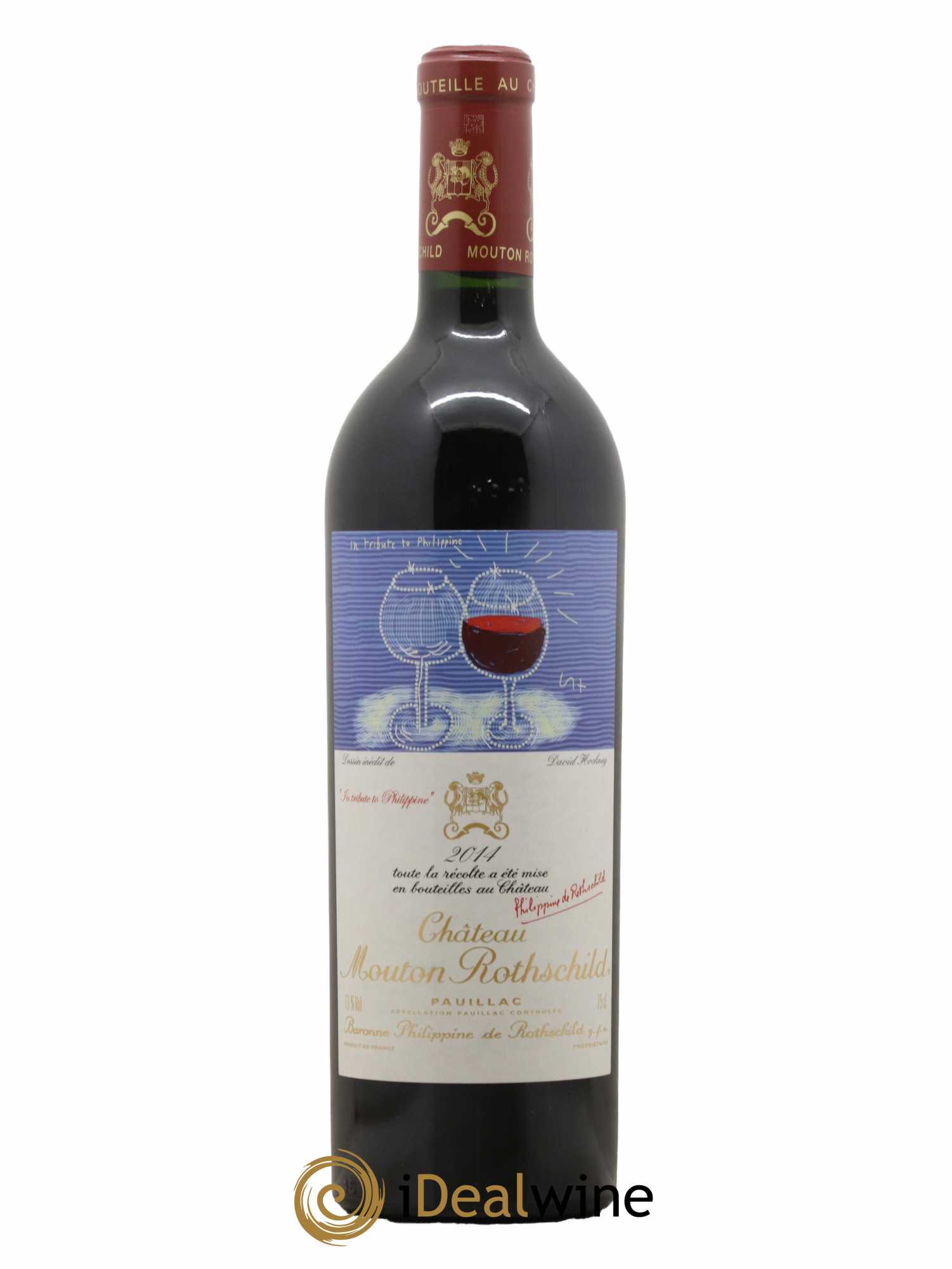 Château Mouton Rothschild 1er Grand Cru Classé 2014 - Lot de 1 bouteille - 0