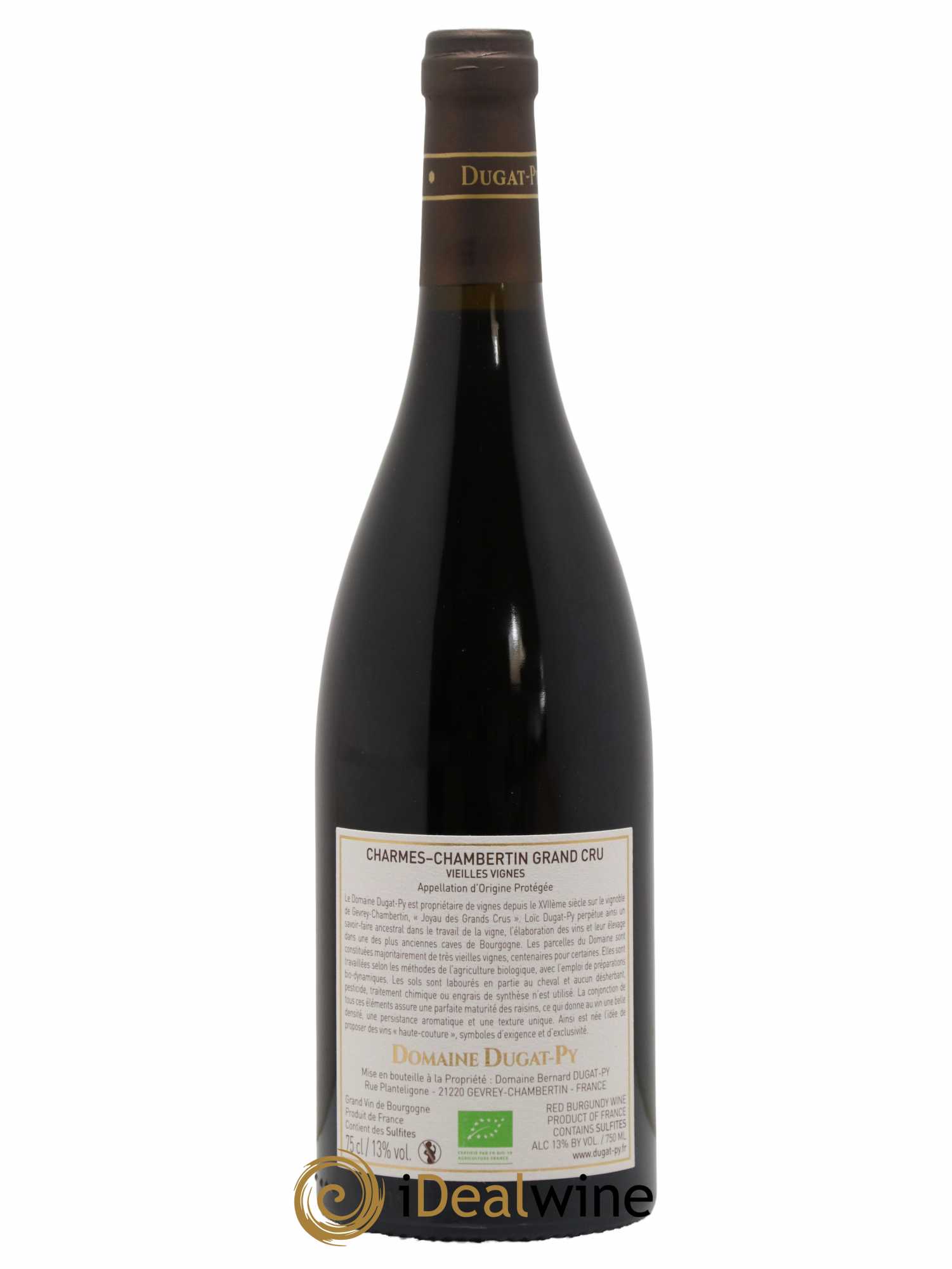 Charmes-Chambertin Grand Cru Vieilles Vignes Dugat-Py 2021 - Lot de 1 bouteille - 1