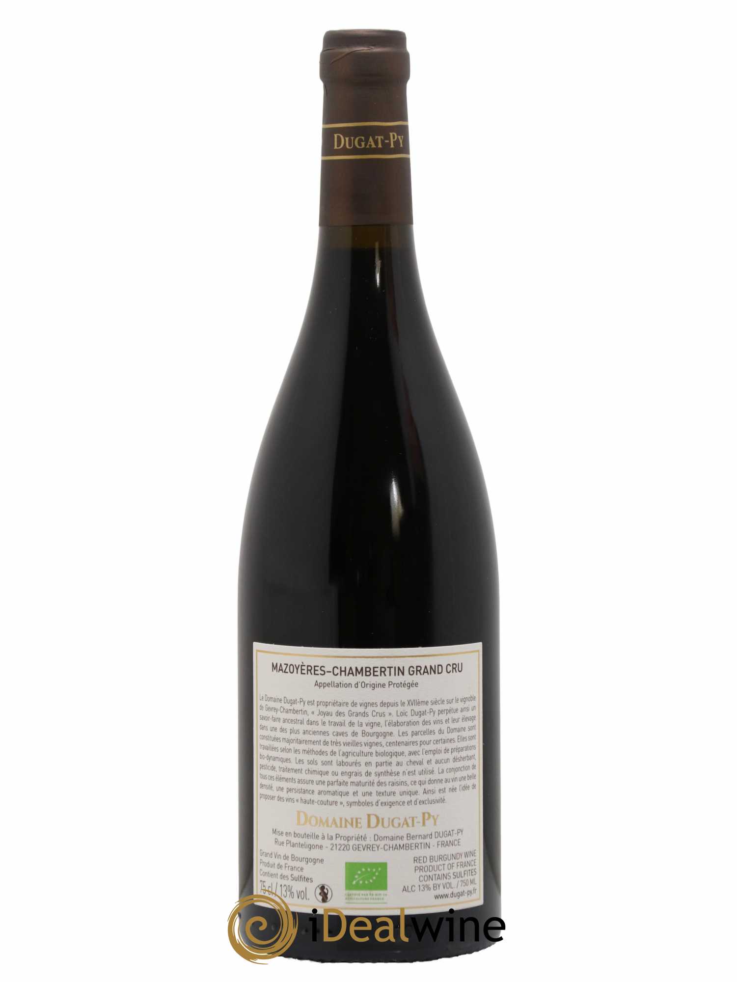 Mazoyères-Chambertin Grand Cru Vieilles Vignes Dugat-Py 2021 - Lot de 1 bouteille - 1