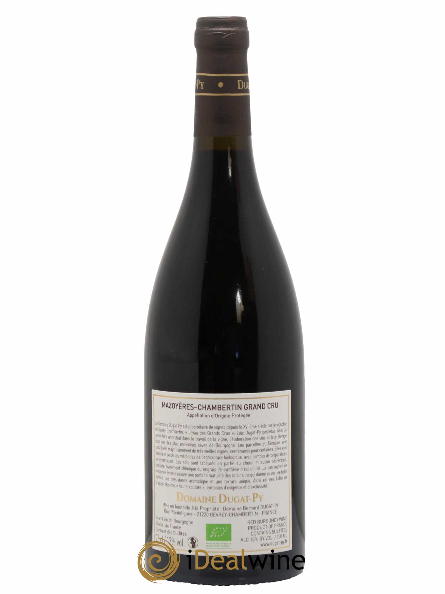 Mazoyères-Chambertin Grand Cru Vieilles Vignes Dugat-Py 2020 - Lot de 1 bouteille - 1