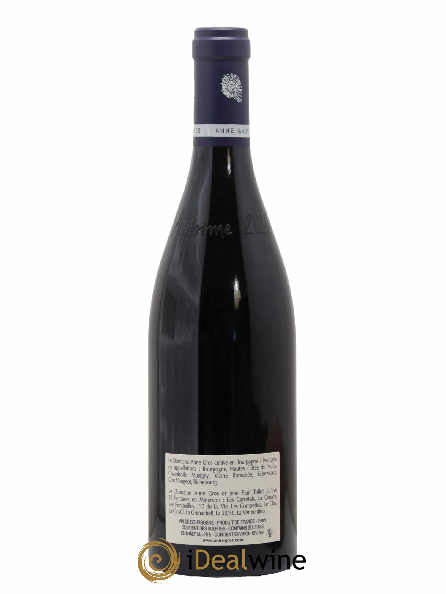 Vosne-Romanée Les Barreaux Anne Gros 2020 - Lot de 1 bouteille - 1