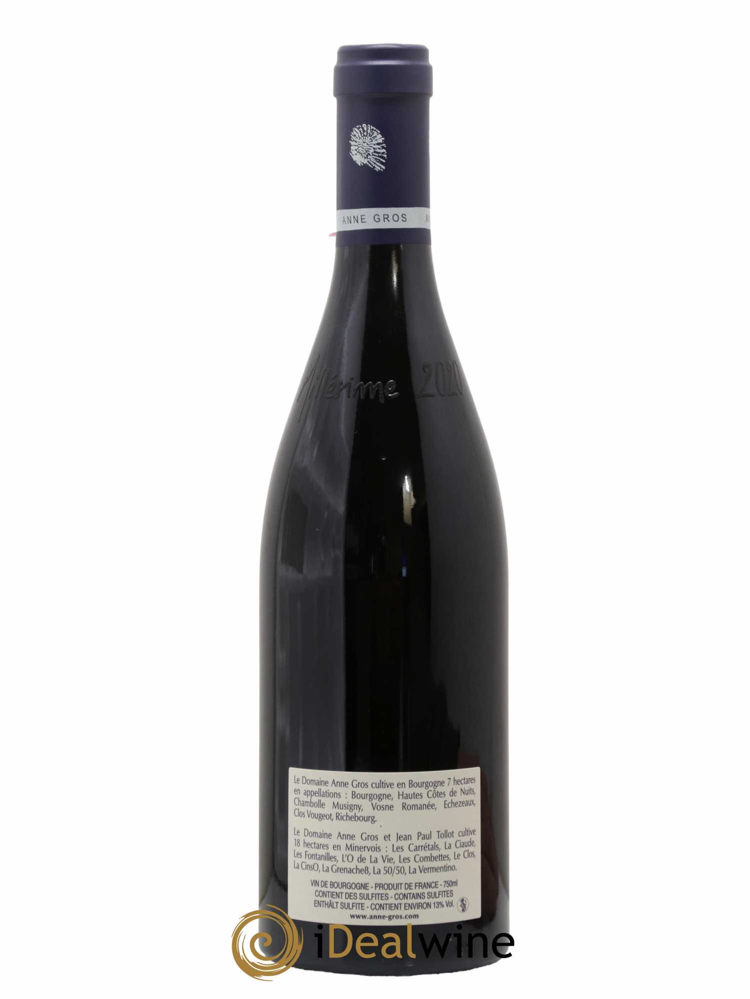 Richebourg Grand Cru Anne Gros 2020 - Lot de 1 bouteille - 1