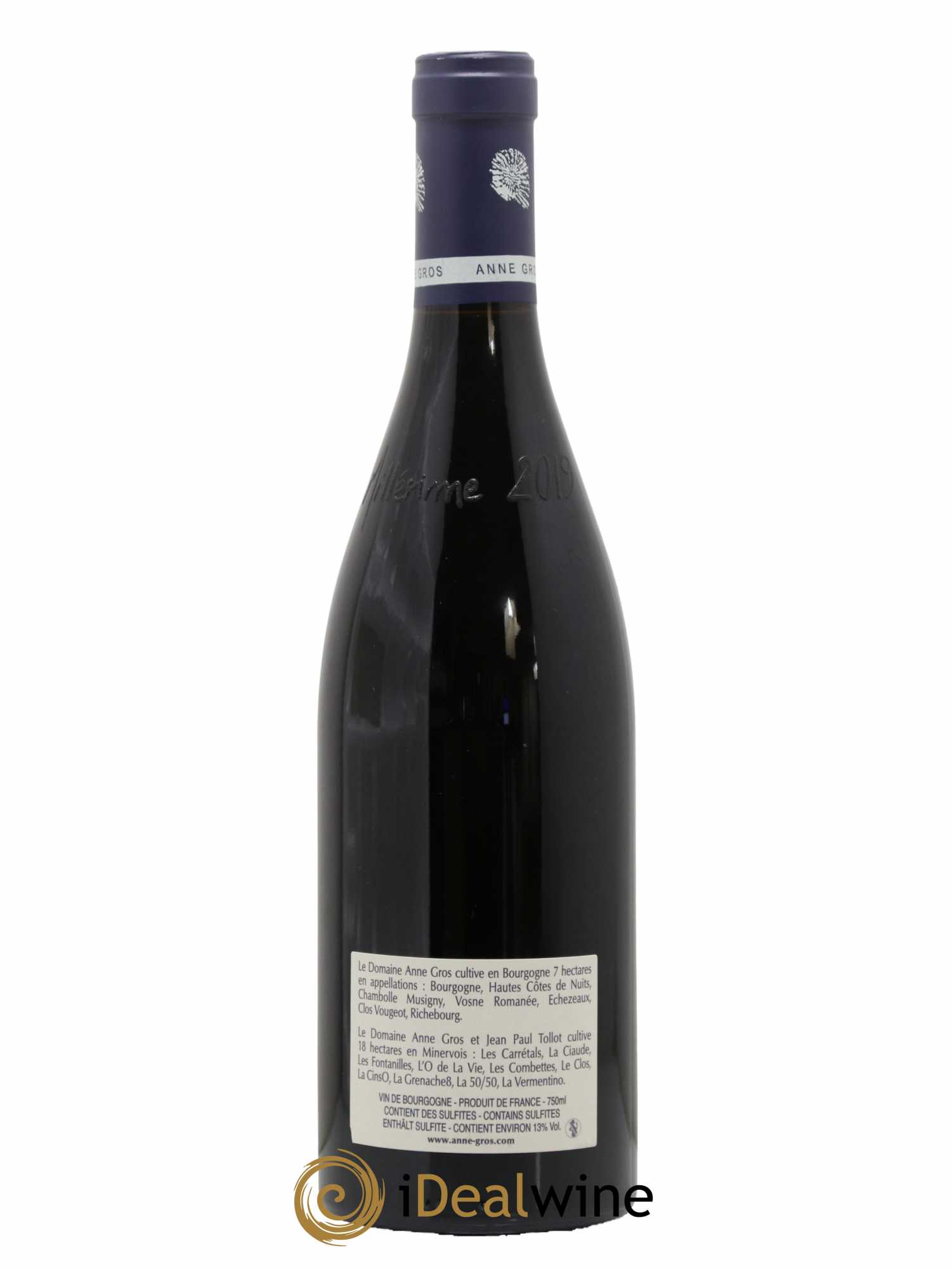 Richebourg Grand Cru Anne Gros 2019 - Lot de 1 bouteille - 1