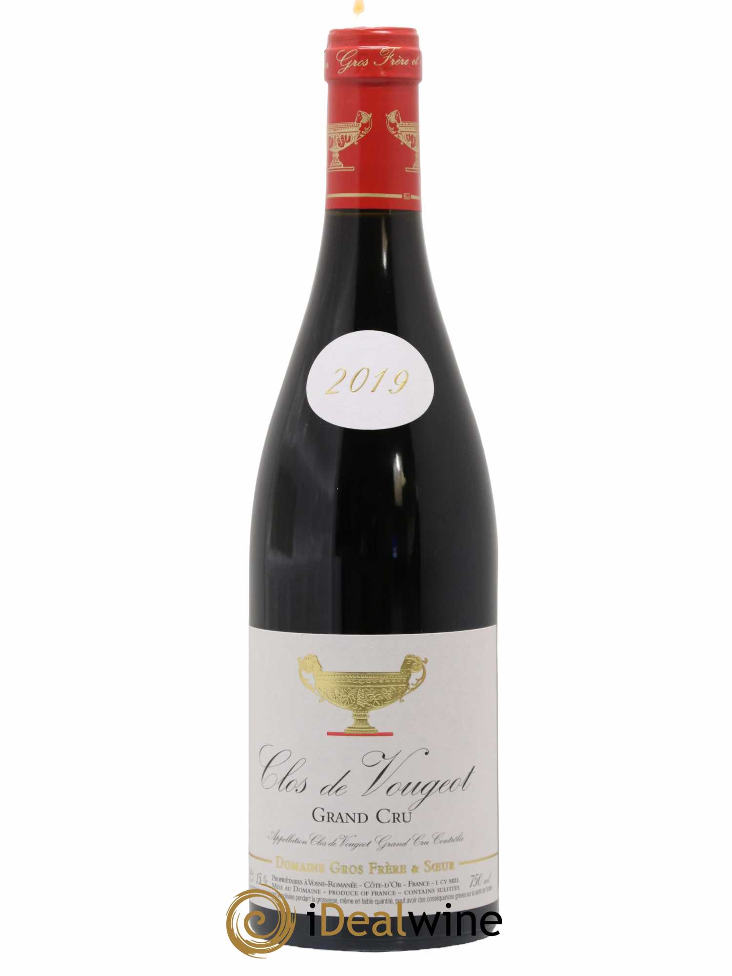 Clos de Vougeot Grand Cru Gros Frère & Soeur 2019 - Lotto di 1 bottiglia - 0