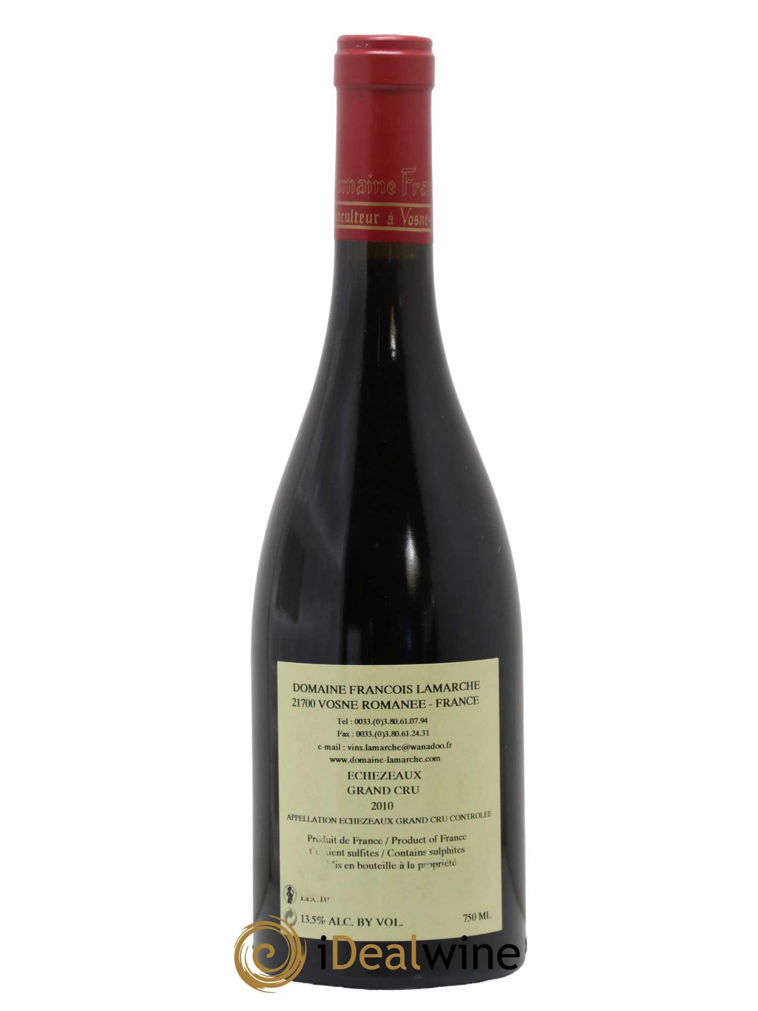 Echezeaux Grand Cru Lamarche (Domaine) 2010 - Lot de 1 bouteille - 1