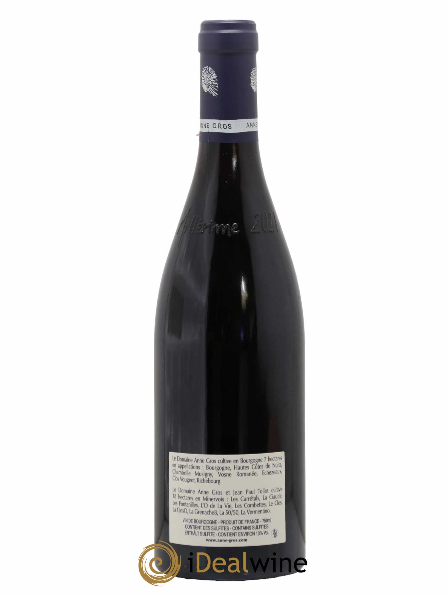 Vosne-Romanée Les Barreaux Anne Gros 2021 - Lot de 1 bouteille - 1