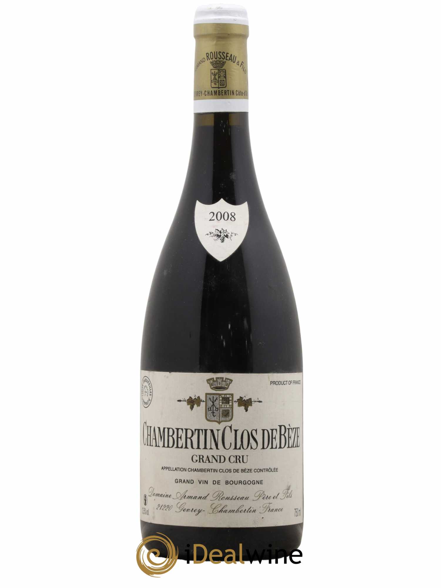 Chambertin Clos de Bèze Grand Cru Armand Rousseau (Domaine) 2008 - Lot de 1 bouteille - 0