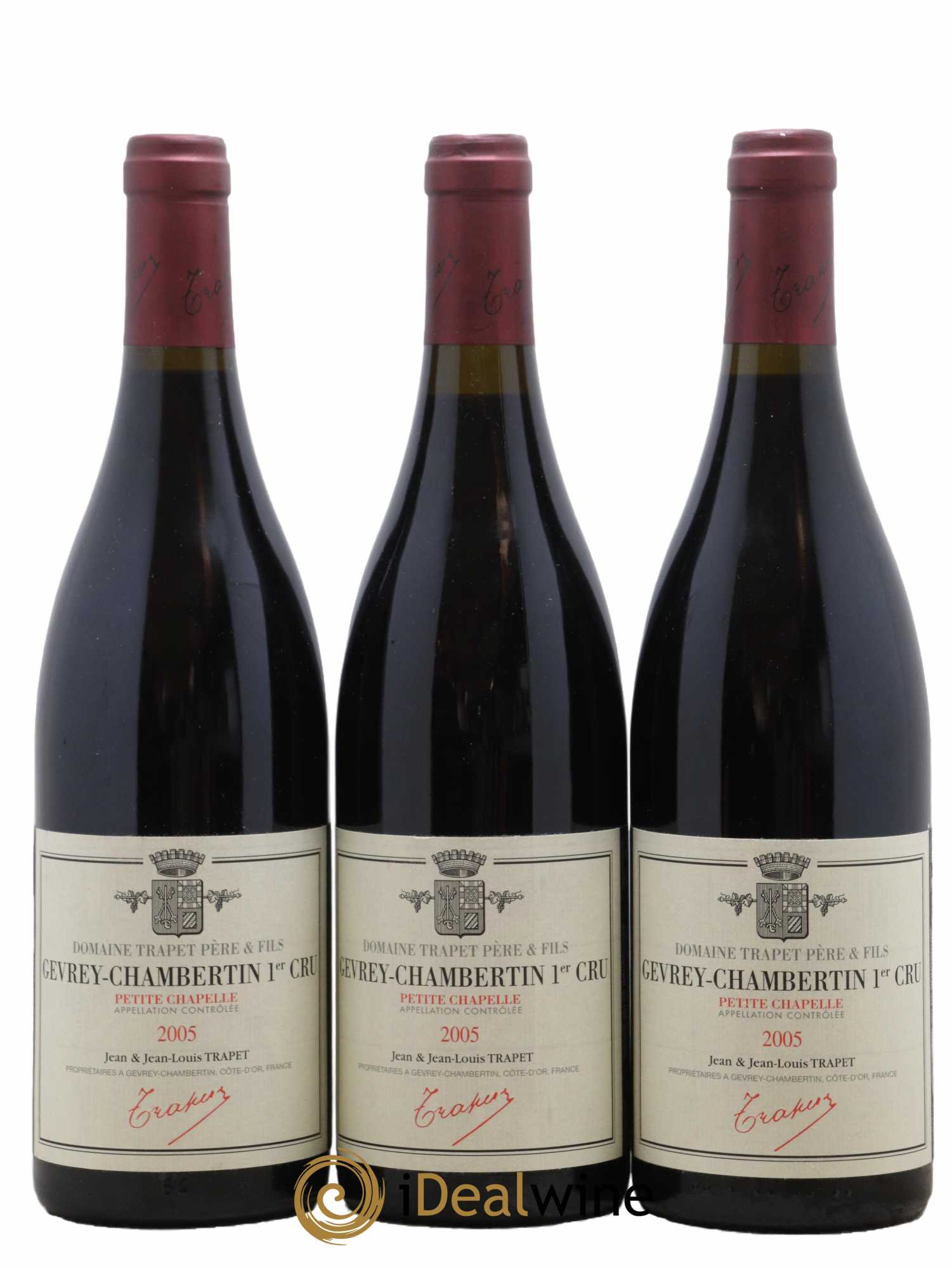 Gevrey-Chambertin 1er Cru Petite Chapelle Domaine Trapet 2005 - Lot de 3 bouteilles - 0