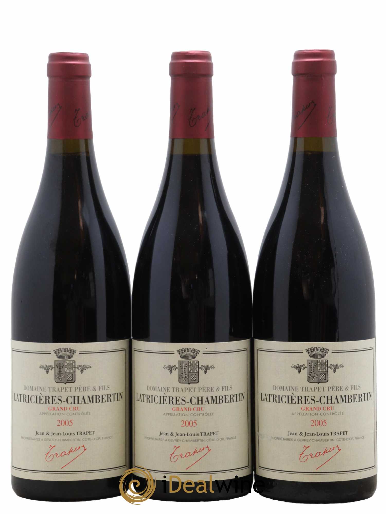 Latricières-Chambertin Grand Cru Domaine Trapet 2005 - Lot de 3 bouteilles - 0