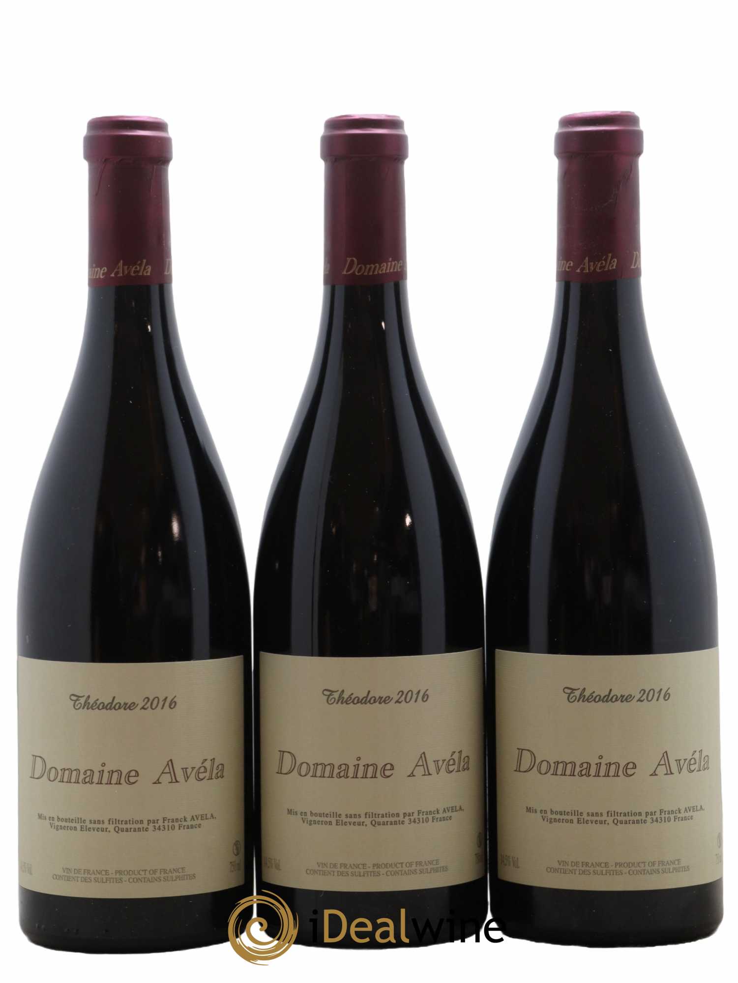 Vin de France Théodore Avéla 2016 - Lot de 6 bouteilles - 2