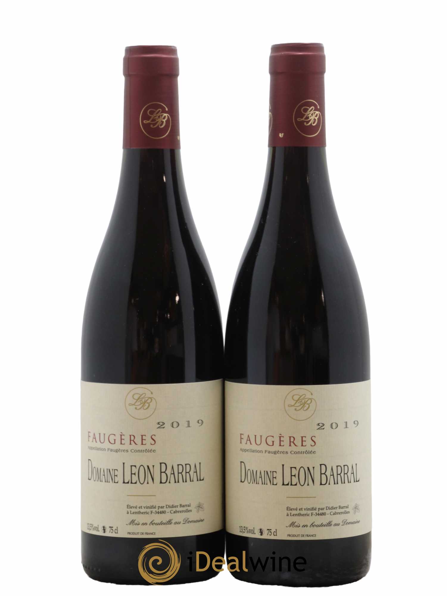 Faugères Domaine Léon Barral 2019 - Lot de 2 bouteilles - 0