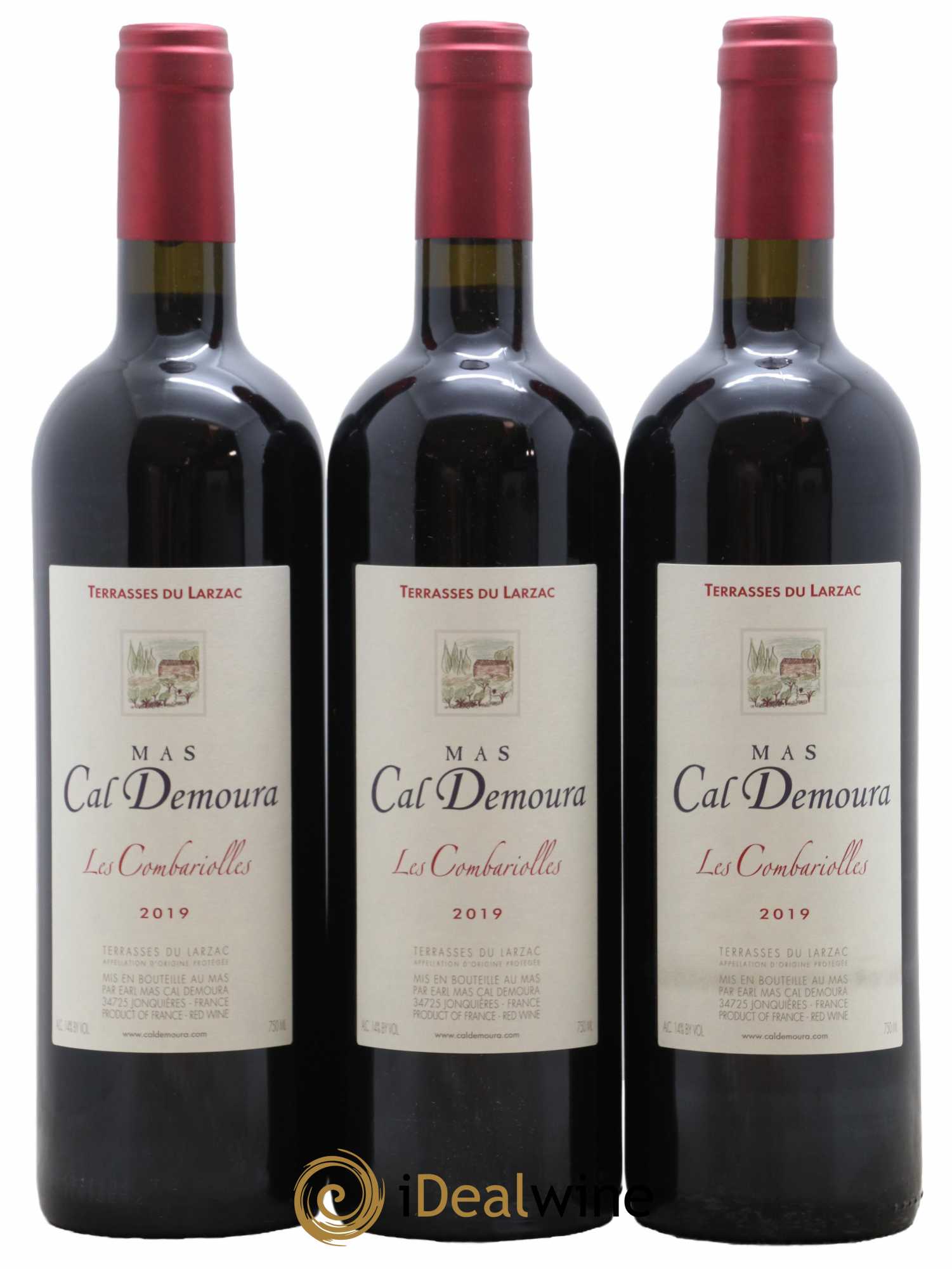 Terrasses du Larzac Les Combariolles Mas Cal Demoura 2019 - Lot de 3 bouteilles - 0