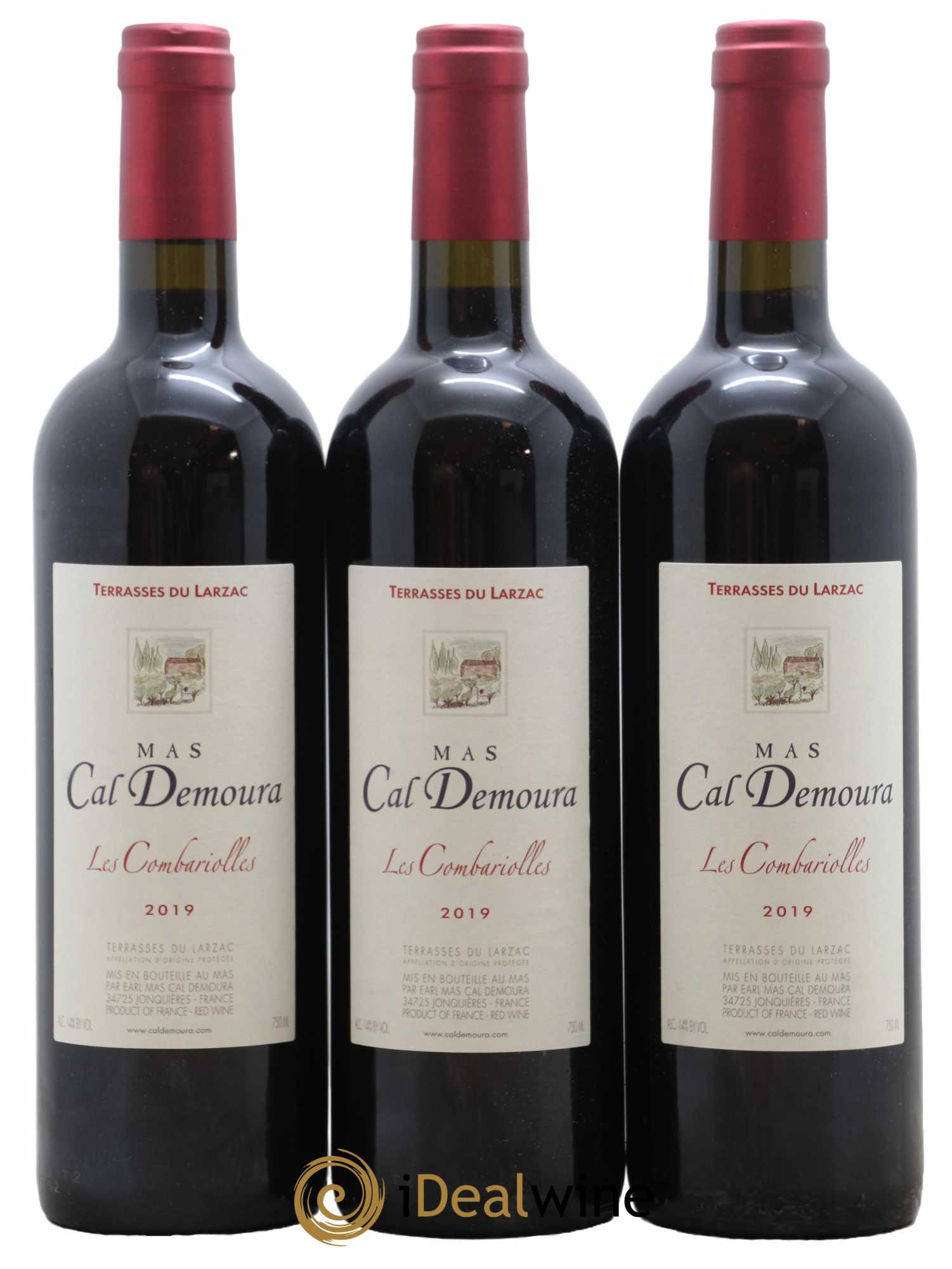 Terrasses du Larzac Les Combariolles Mas Cal Demoura 2019 - Lot de 3 bouteilles - 0