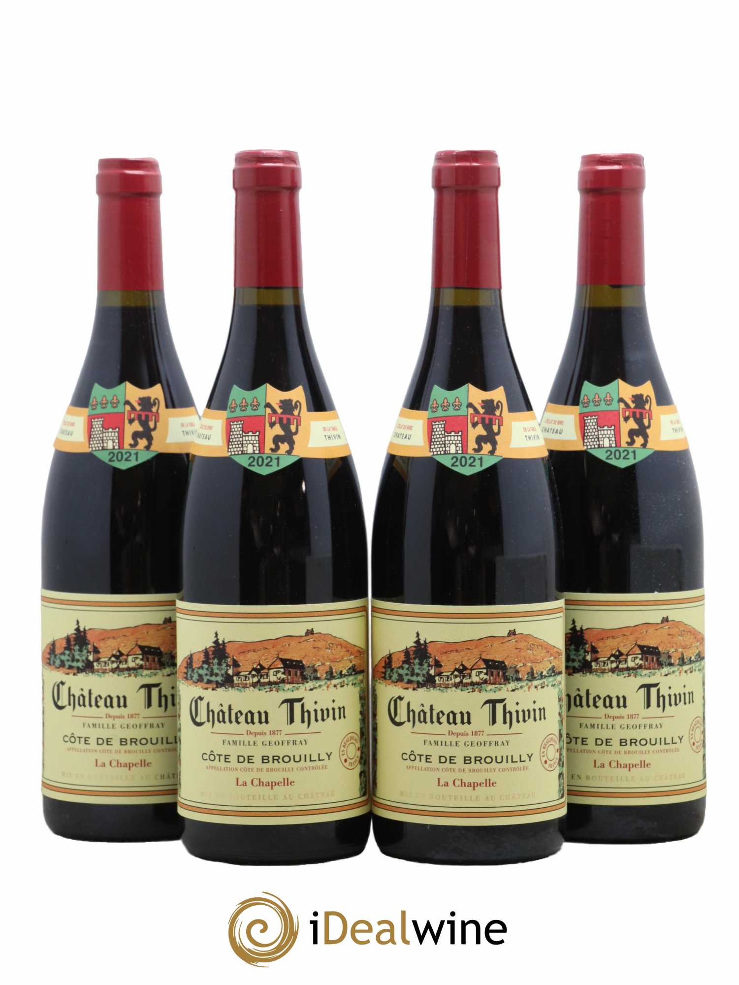 Côte de Brouilly Cuvée La Chapelle Château Thivin 2021 - Lot de 4 bouteilles - 0