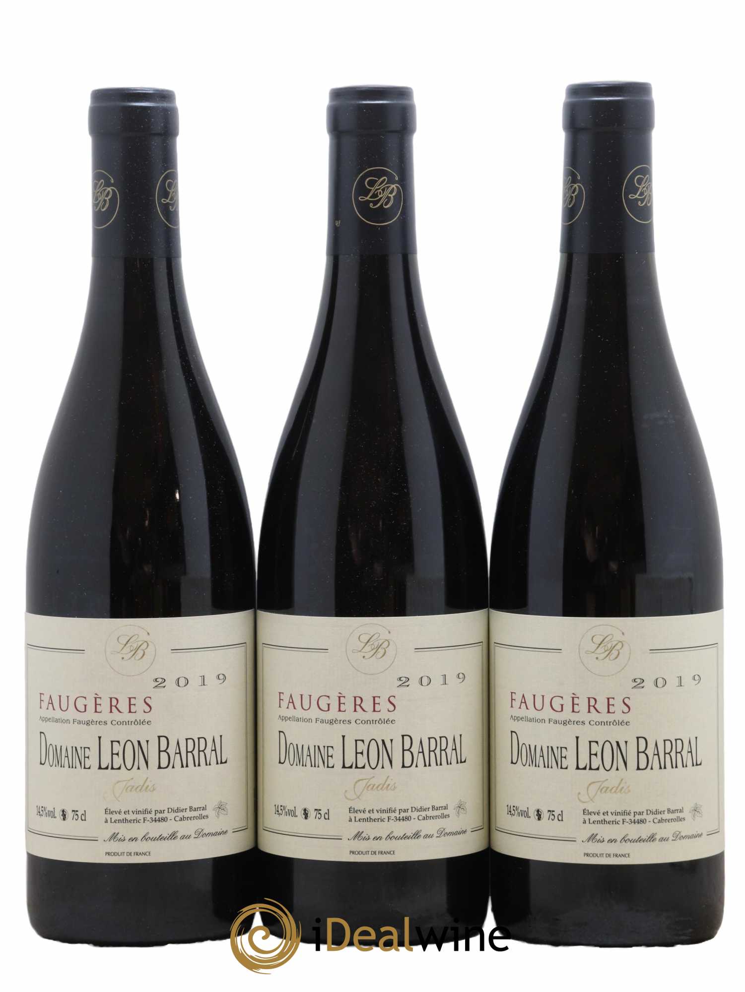 Faugères Jadis Domaine Léon Barral 2019 - Lot de 3 bouteilles - 0