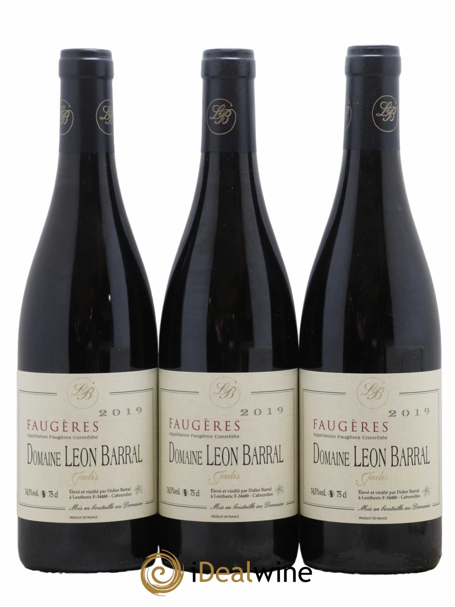 Faugères Jadis Domaine Léon Barral 2019 - Lot de 3 bouteilles - 0