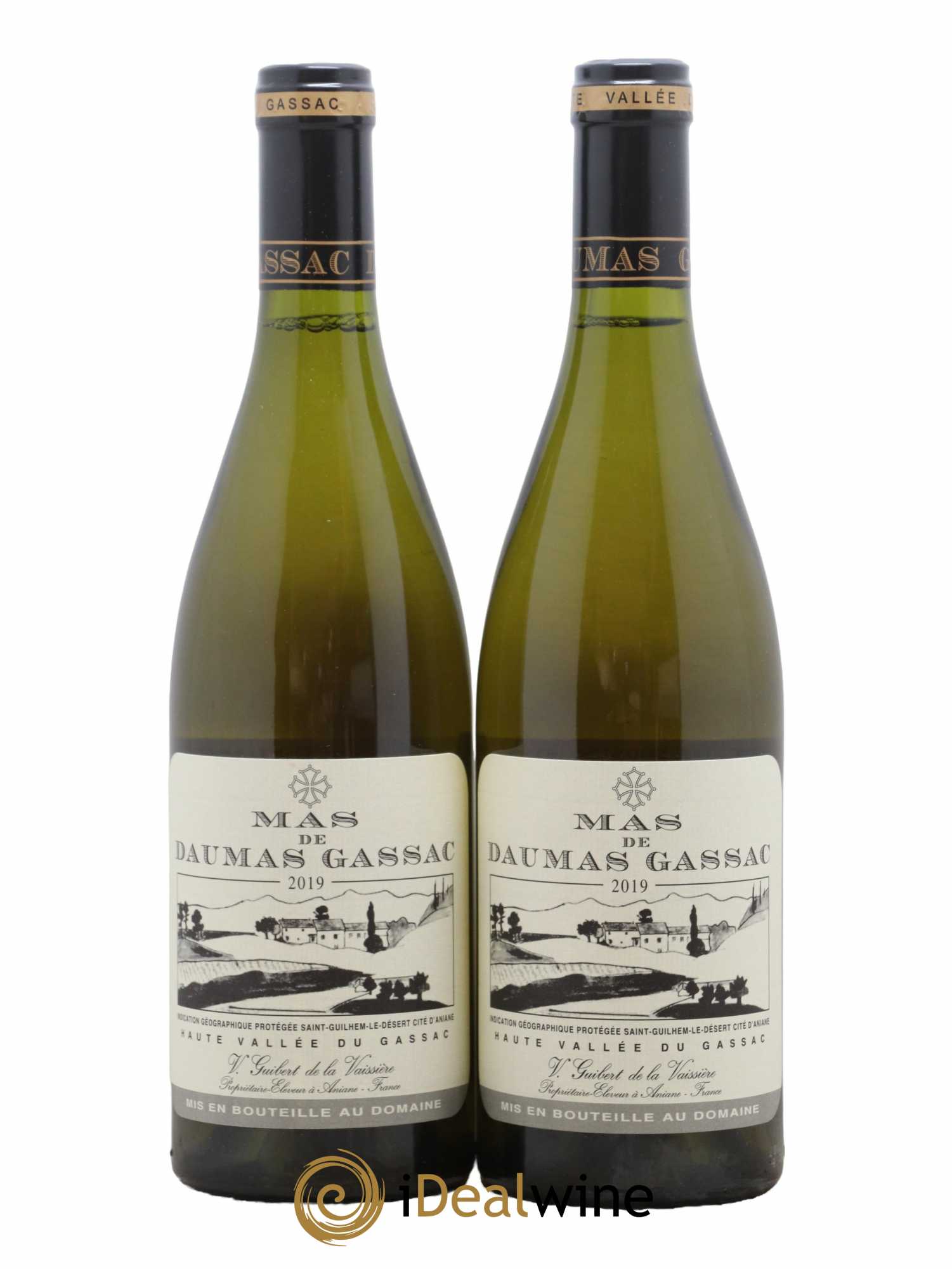 Saint-Guilhem-le-Désert - Cité d'Aniane Mas Daumas Gassac Famille Guibert de La Vaissière 2019 - Lot de 2 bouteilles - 0