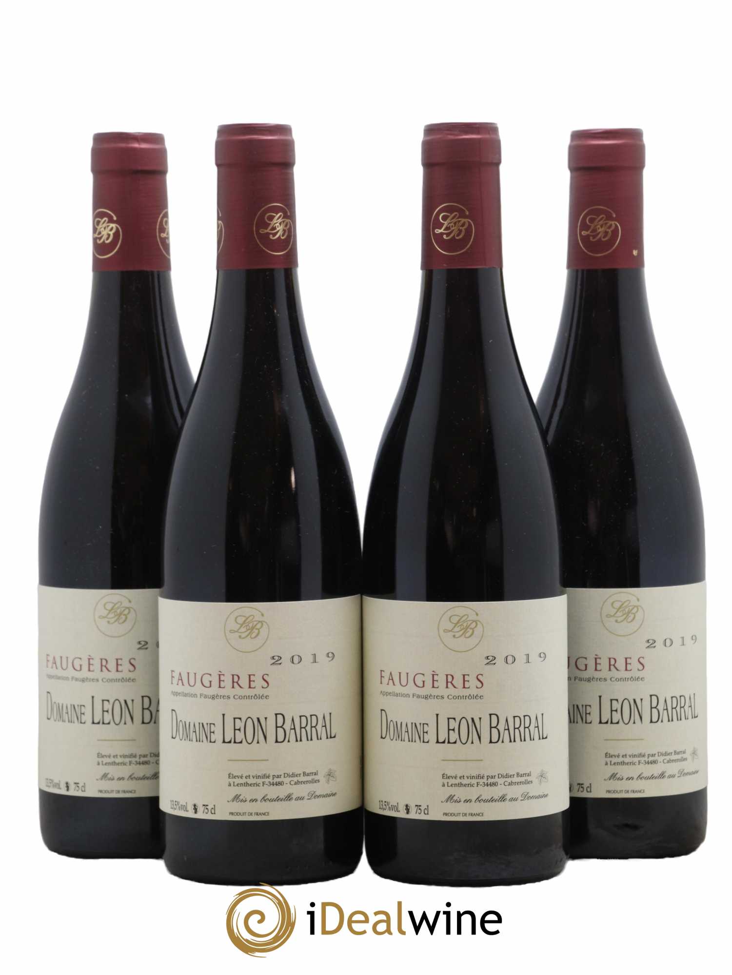 Faugères Domaine Léon Barral 2019 - Lot de 4 bouteilles - 0