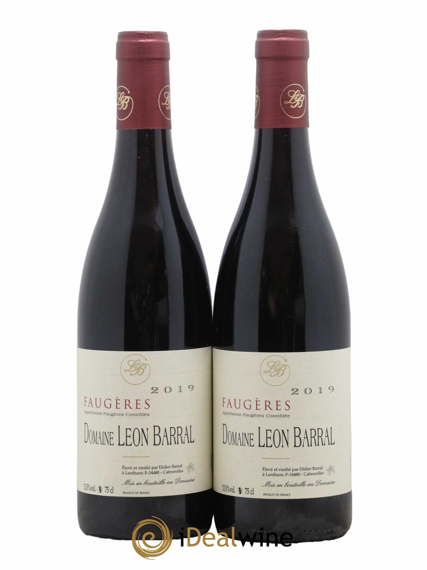 Faugères Domaine Léon Barral 2019 - Lot de 2 bouteilles - 0