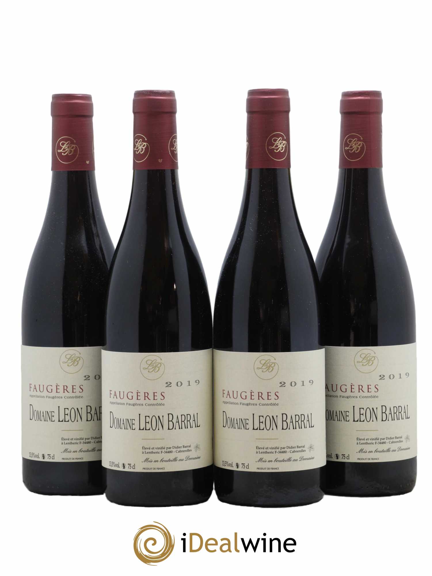 Faugères Domaine Léon Barral 2019 - Lot de 4 bouteilles - 0