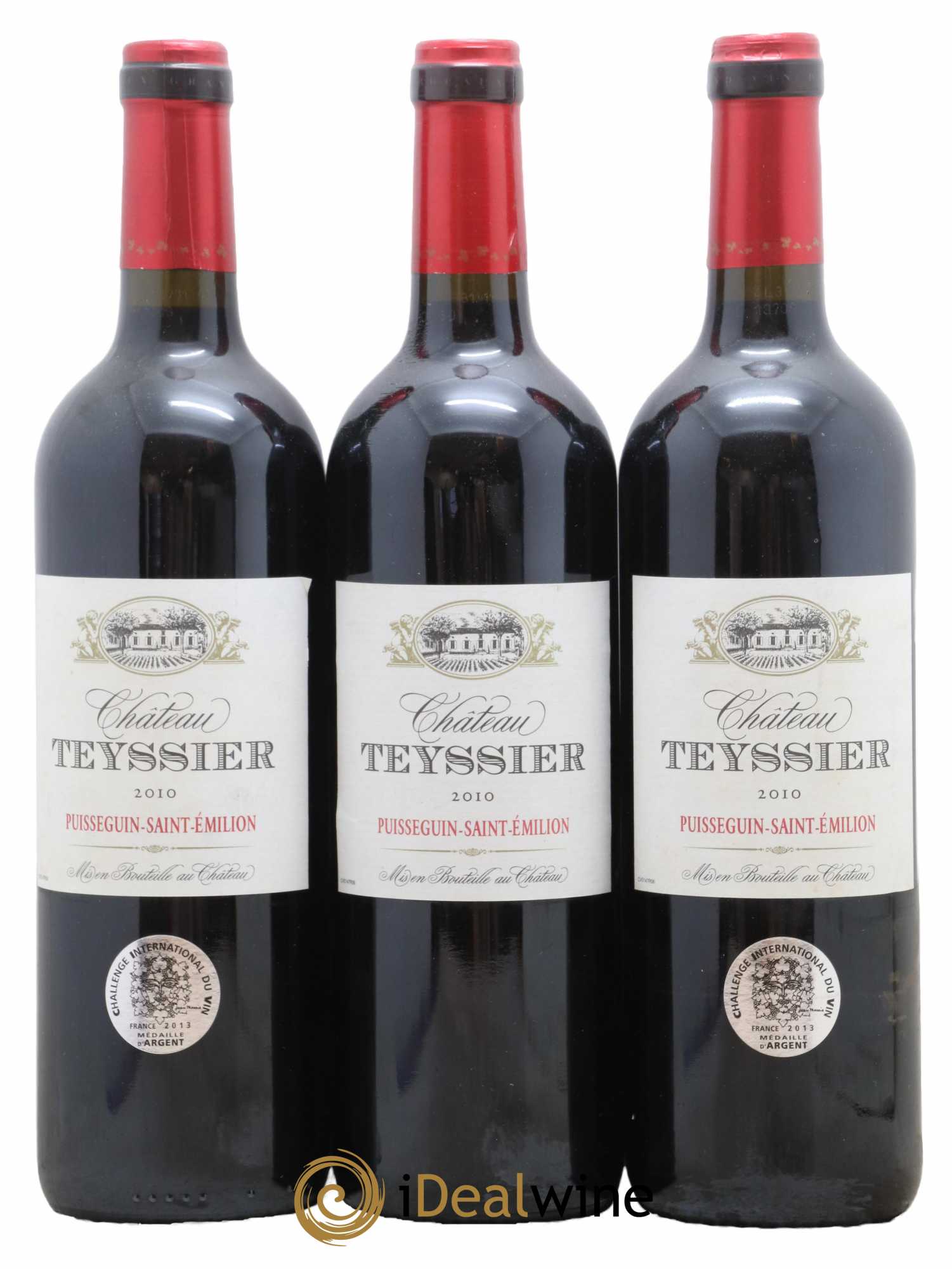 Puisseguin Saint-Émilion Château Tessier 2010 - Lot de 3 bouteilles - 0