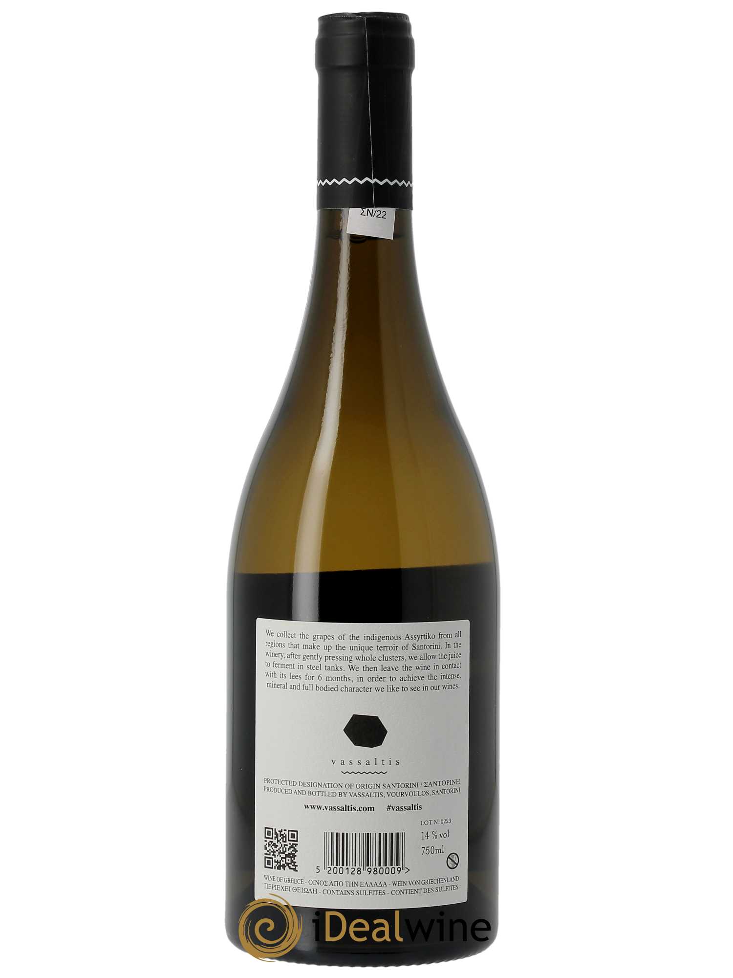 Santorini Vassaltis Assyrtiko 2022 - Lot of 1 bottle - 1