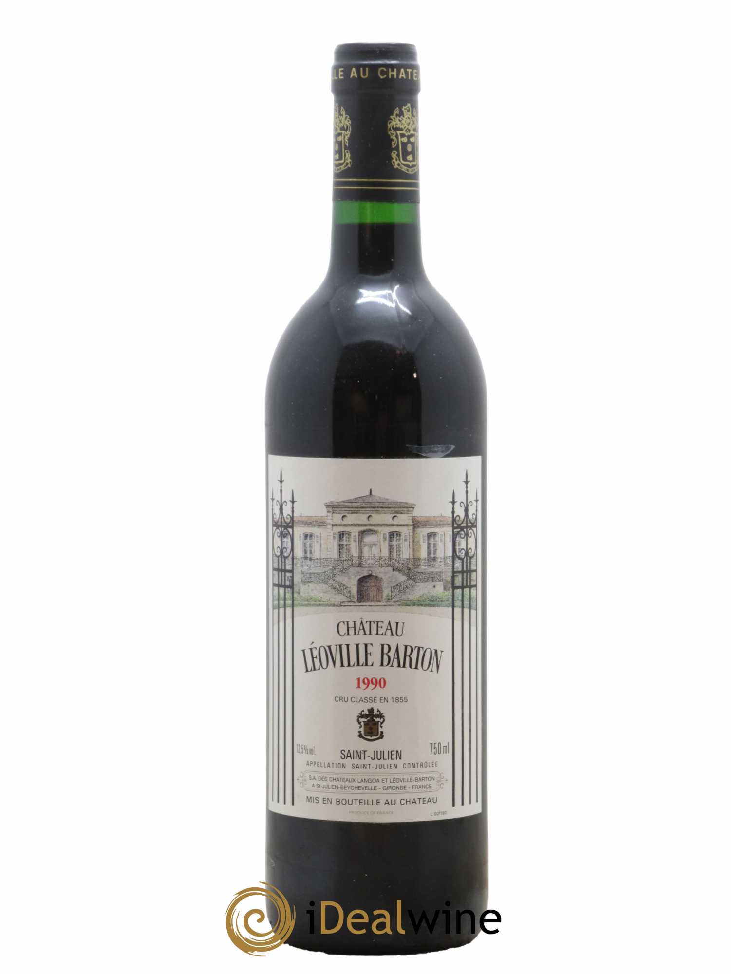 Château Léoville Barton 2ème Grand Cru Classé 1990 - Lot de 1 bouteille - 0