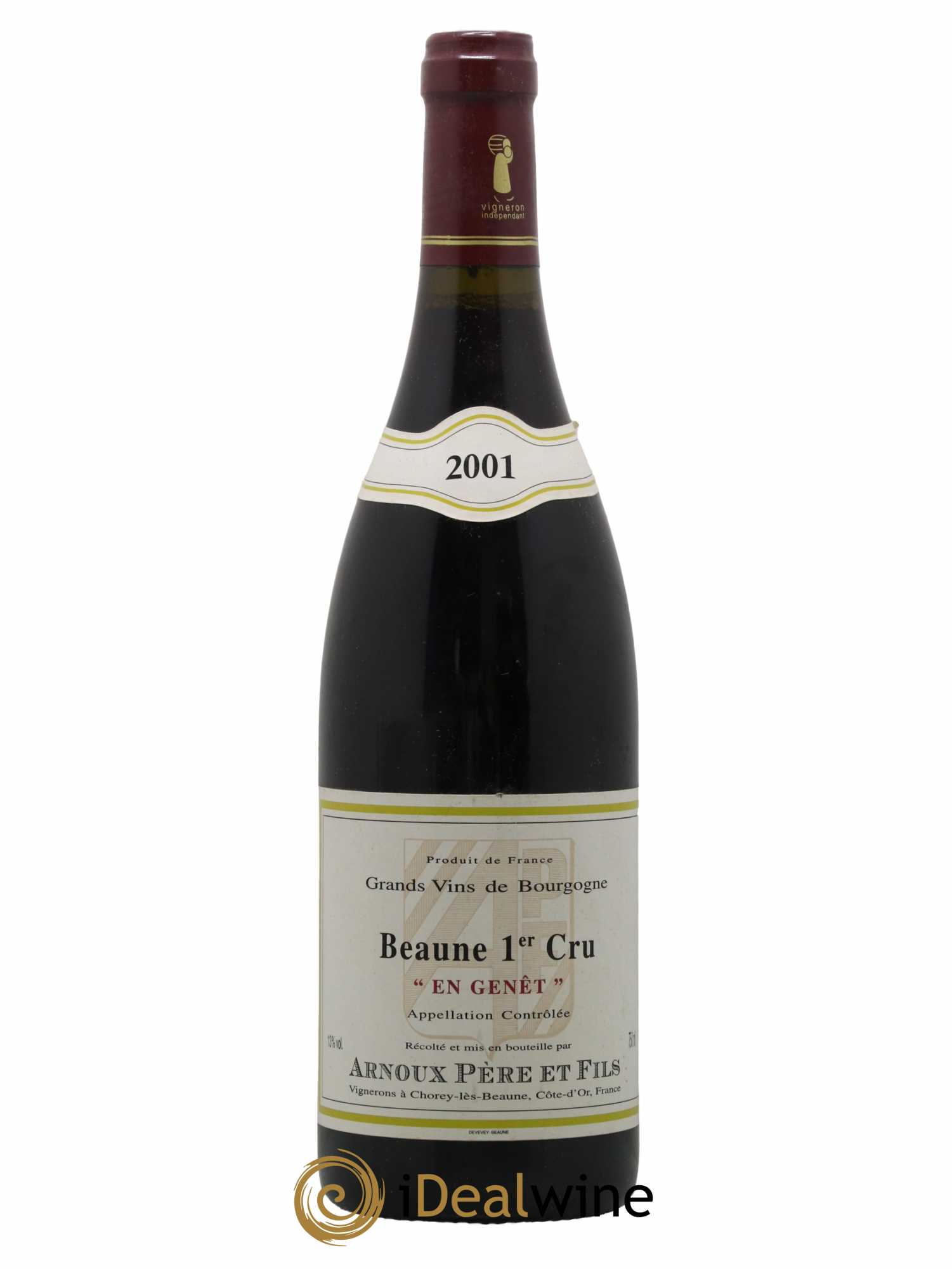 Beaune 1er Cru En Genêt Domaine Arnoux Pere Et Fils 2001 - Lot de 1 bouteille - 0
