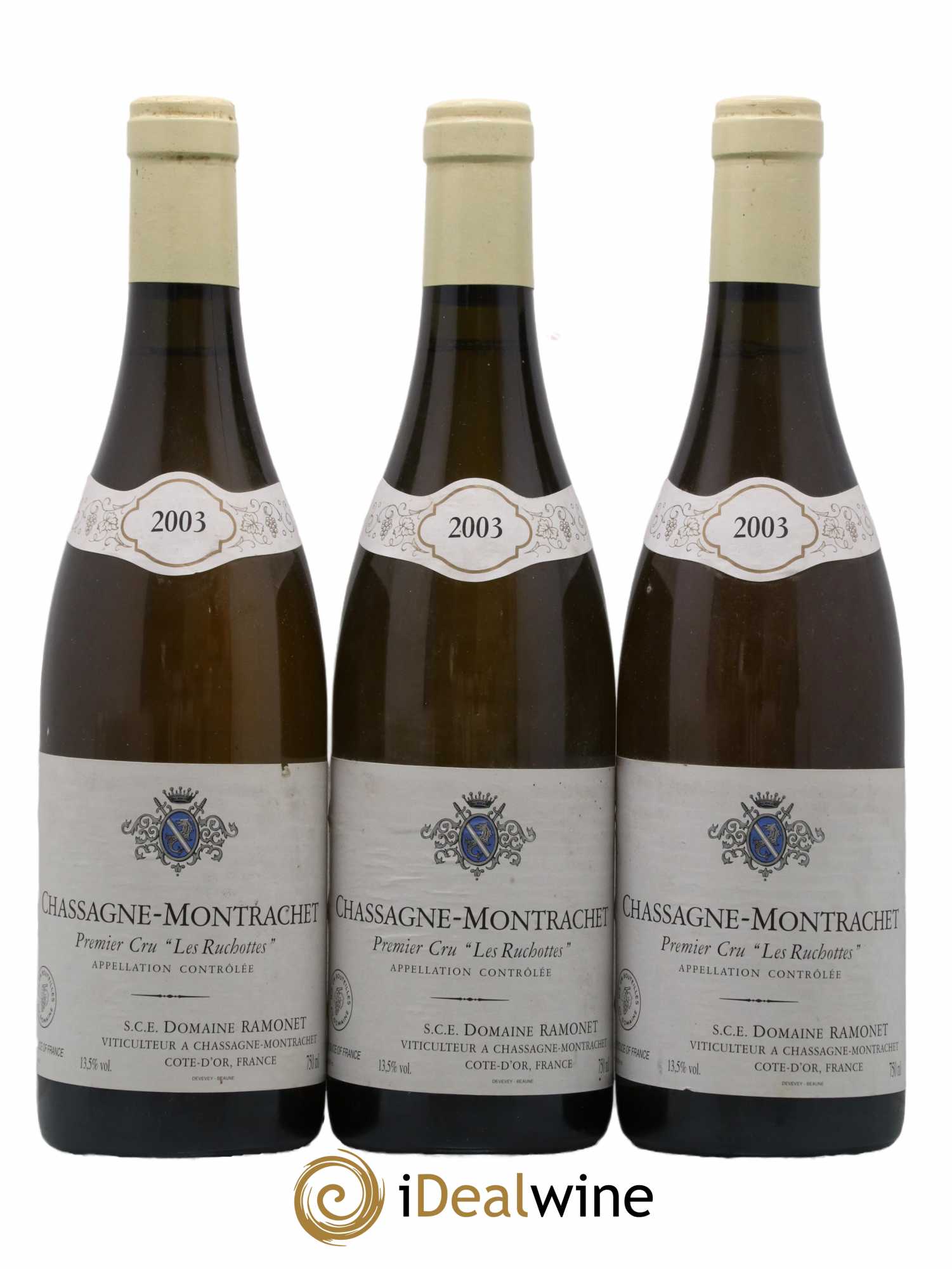Chassagne-Montrachet 1er Cru Les Ruchottes Ramonet (Domaine) 2003 - Lot de 3 bouteilles - 0