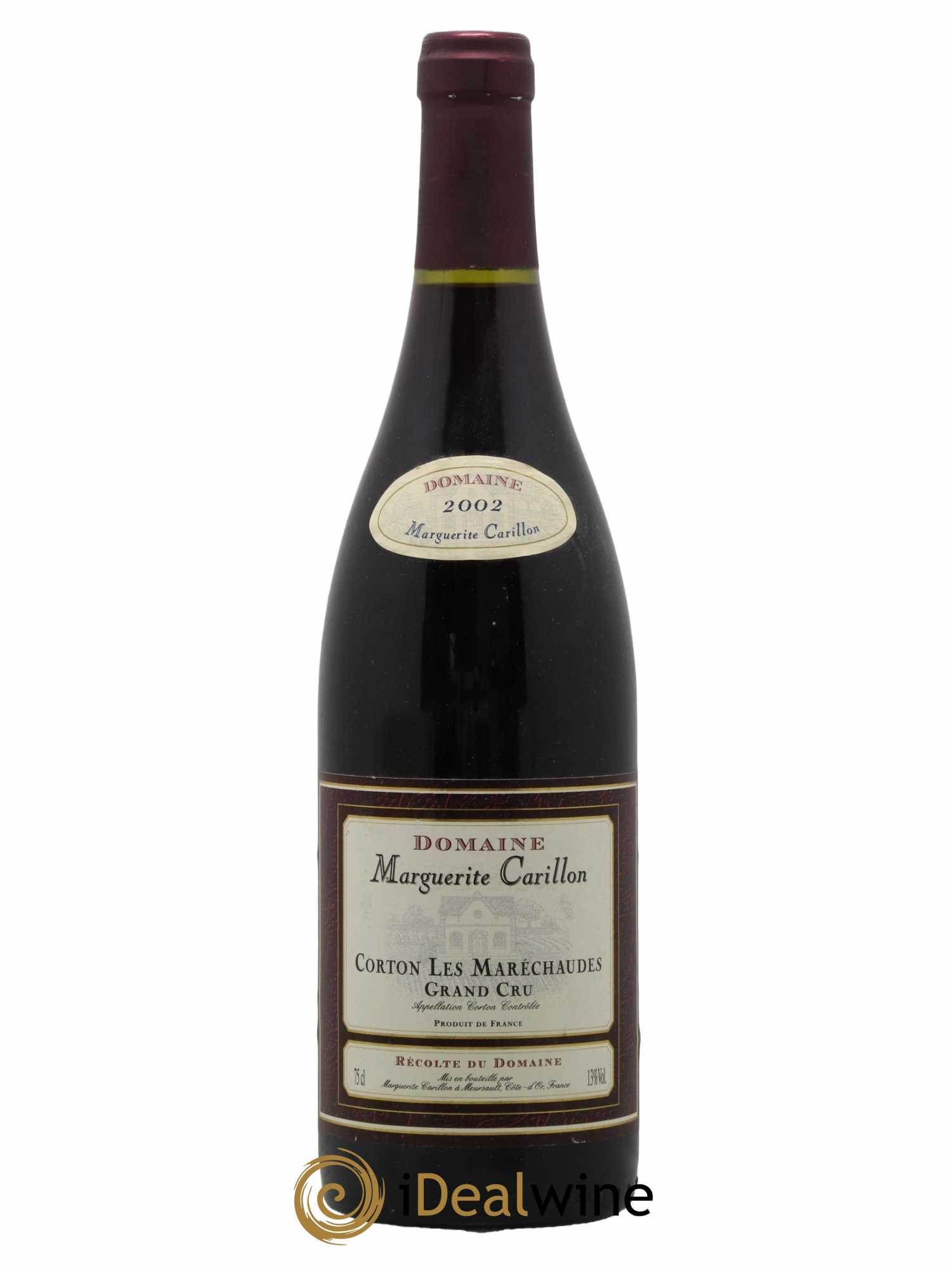 Corton Grand Cru Les Marechaudes Domaine Marguerite Carillon 2002 - Lot de 1 bouteille - 0