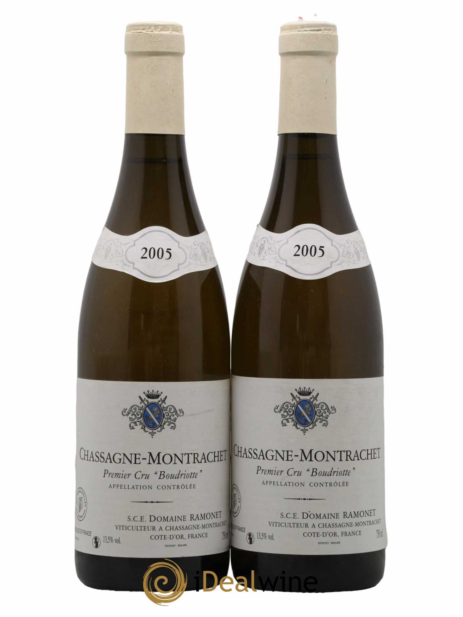 Chassagne-Montrachet 1er Cru Boudriotte Ramonet (Domaine) 2005 - Lot de 2 bouteilles - 0