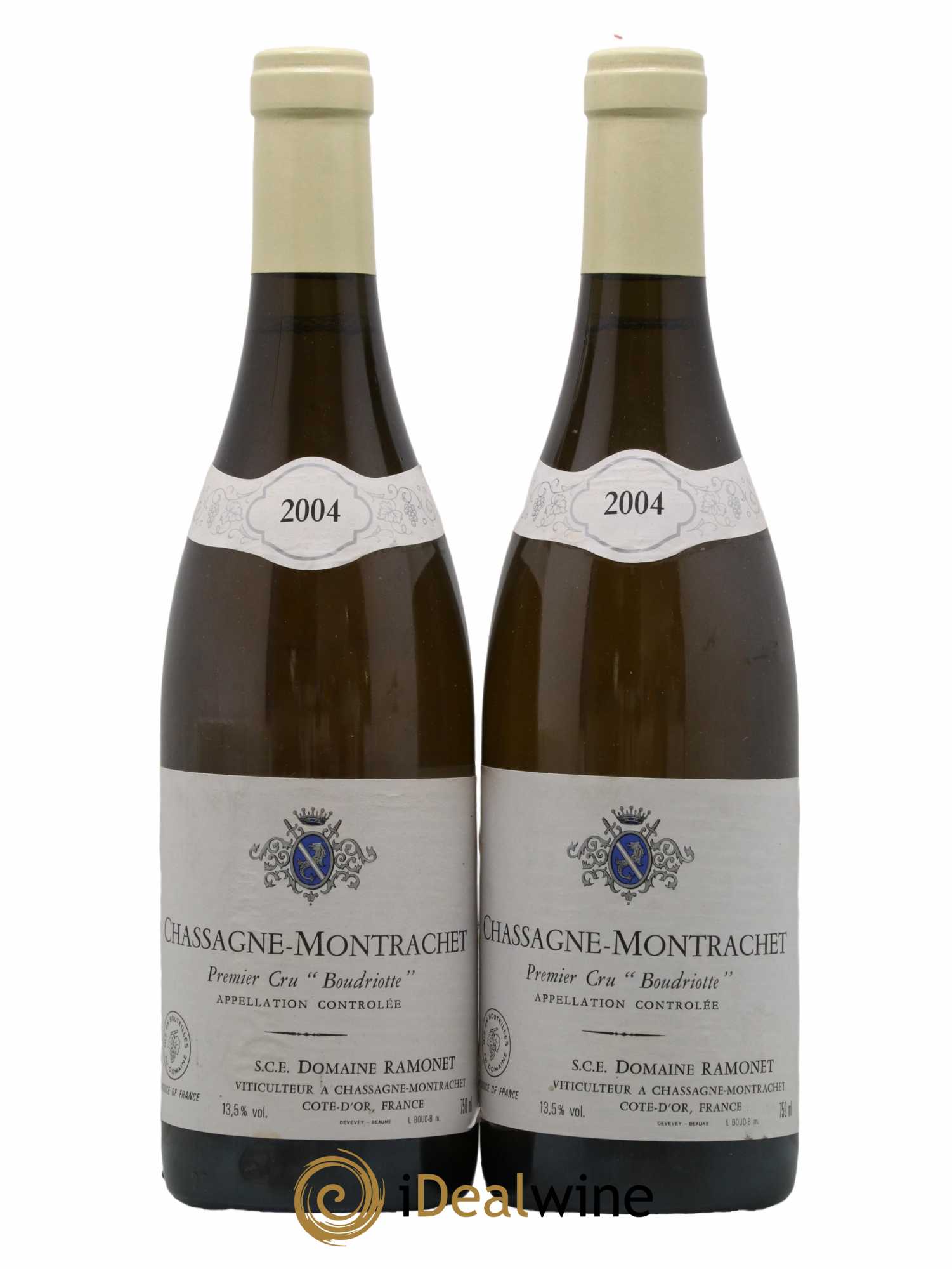 Chassagne-Montrachet 1er Cru Boudriotte Ramonet (Domaine) 2004 - Lot de 2 bouteilles - 0