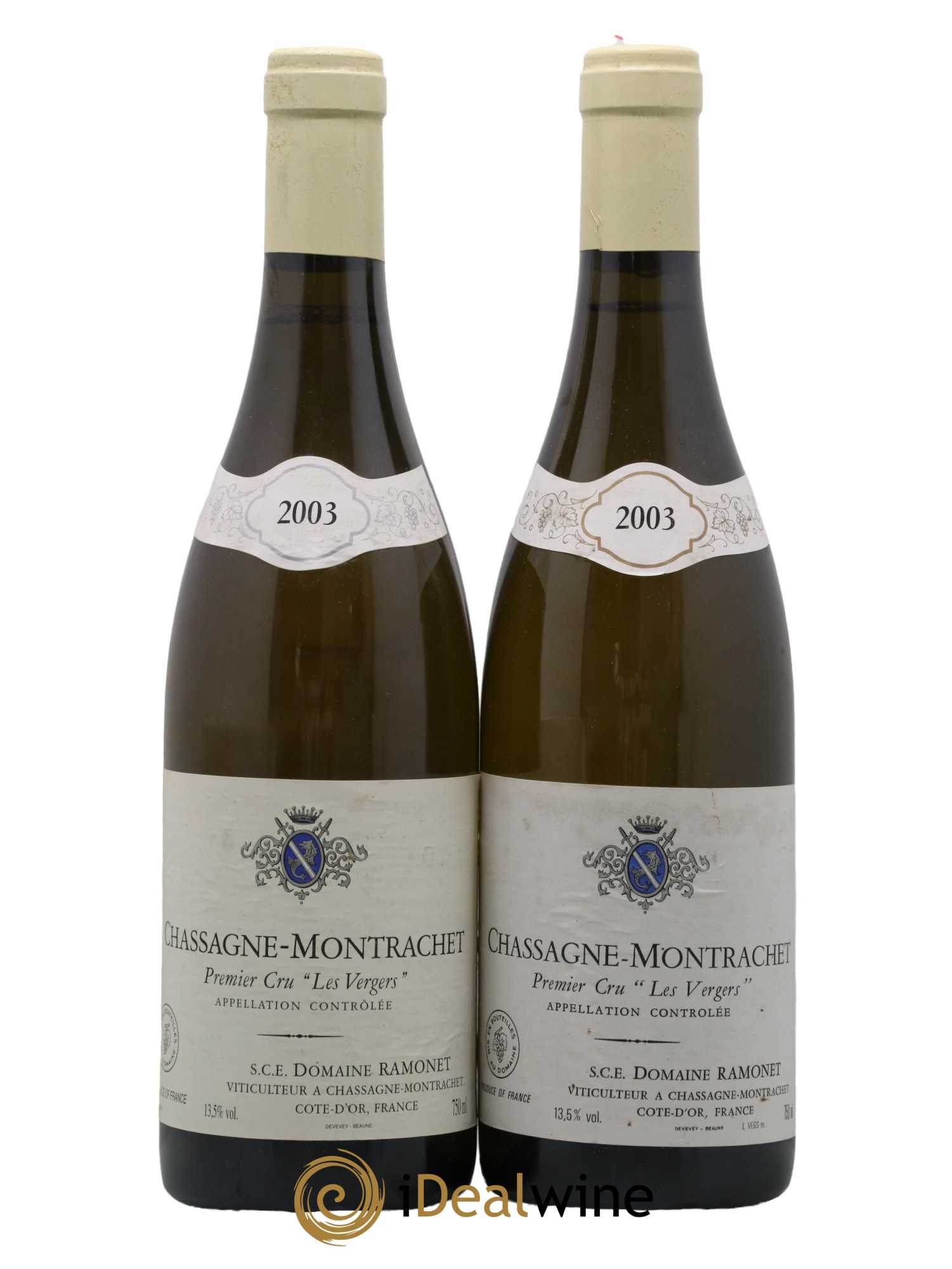 Chassagne-Montrachet 1er Cru Les Vergers Ramonet (Domaine) 2003 - Lot de 2 bouteilles - 0