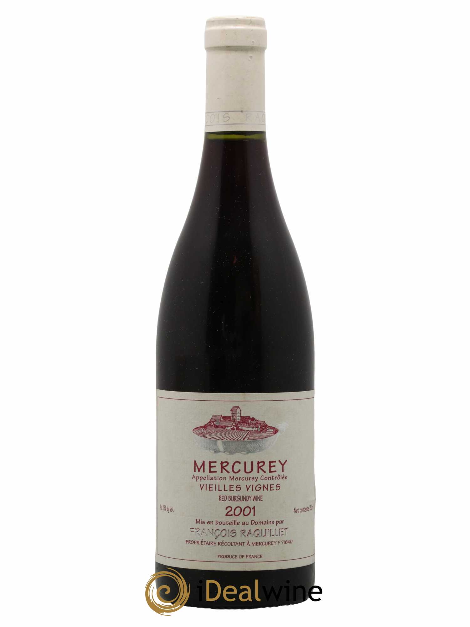 Mercurey Vieilles Vignes François Raquillet 2001 - Lot de 1 bouteille - 0