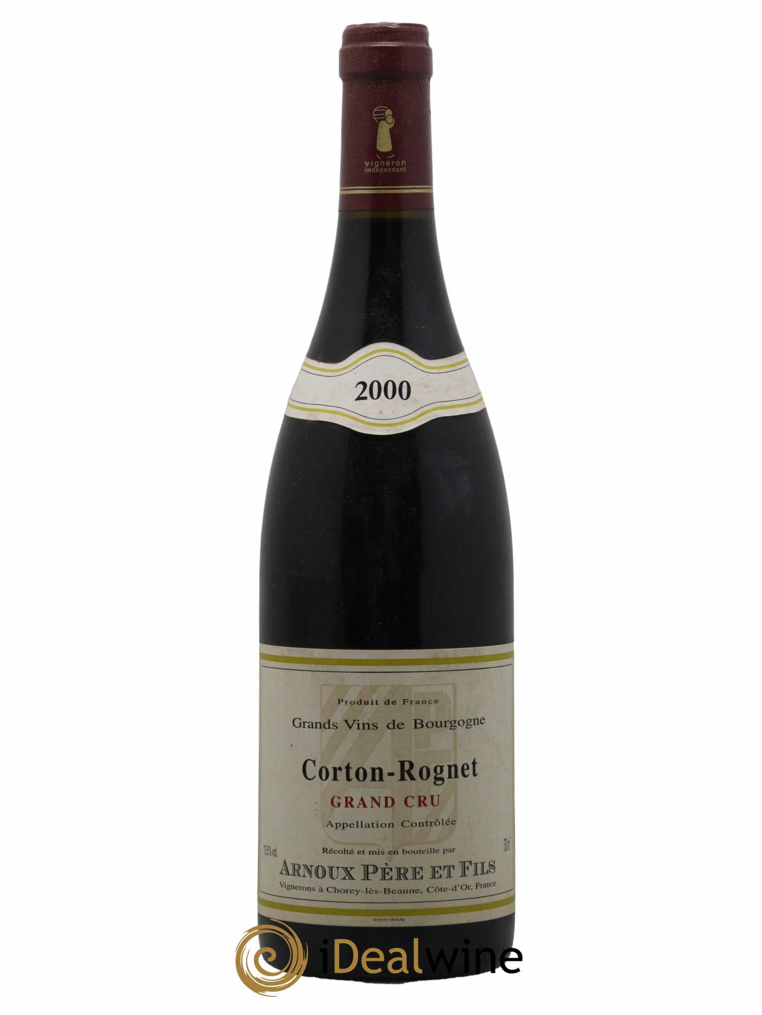 Corton Grand Cru Rognet Domaine Arnoux Pere Et Fils 2000 - Lot de 1 bouteille - 0