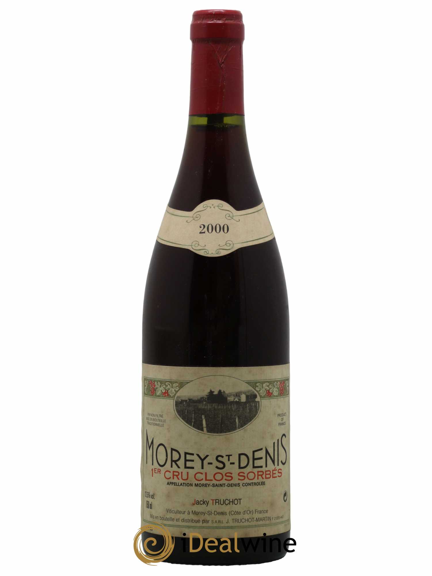 Morey-Saint-Denis 1er Cru Clos Sorbés Jacky Truchot 2000 - Lot de 1 bouteille - 0