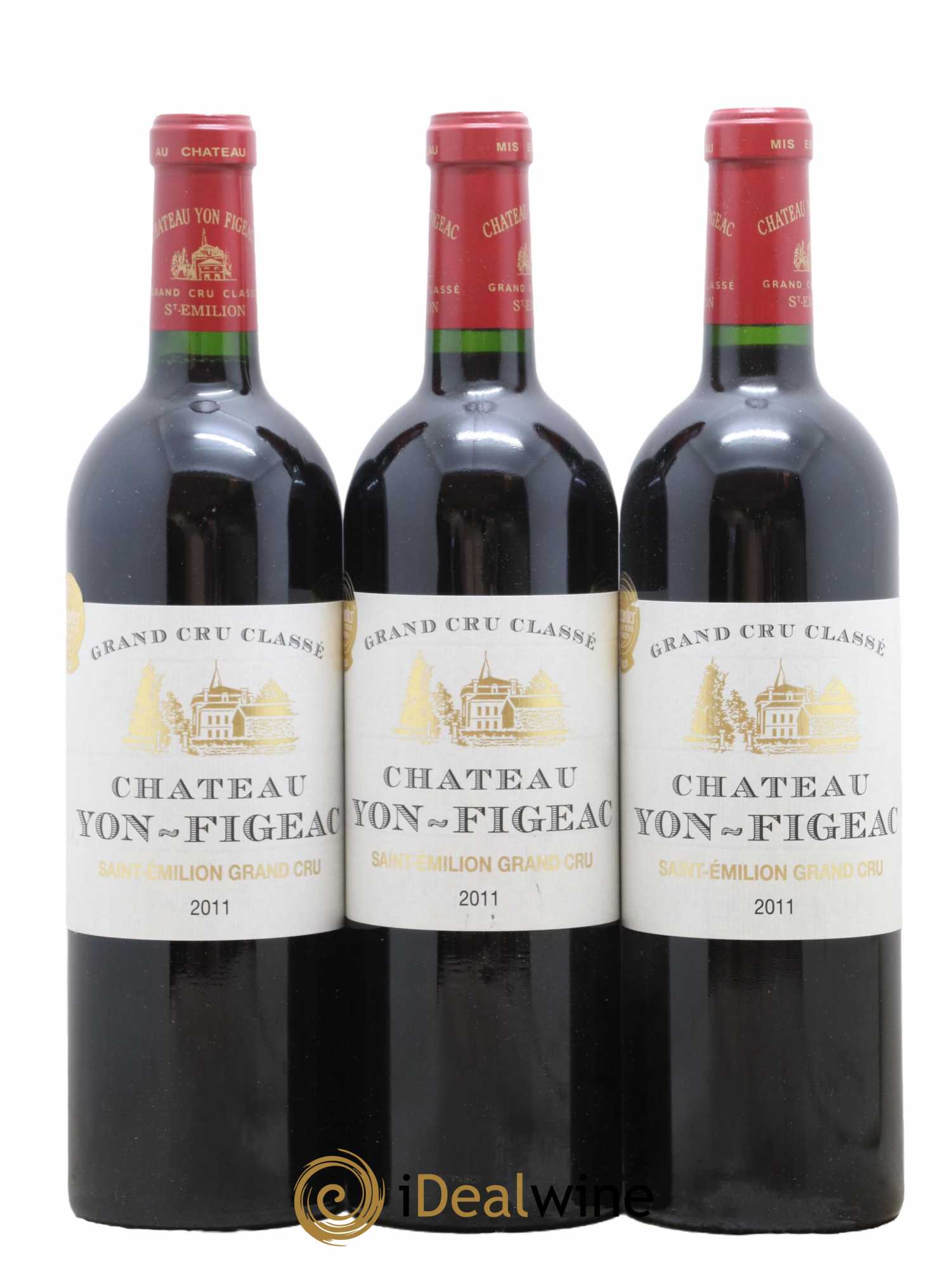Château Yon Figeac Grand Cru Classé 2011 - Lot de 3 bouteilles - 0