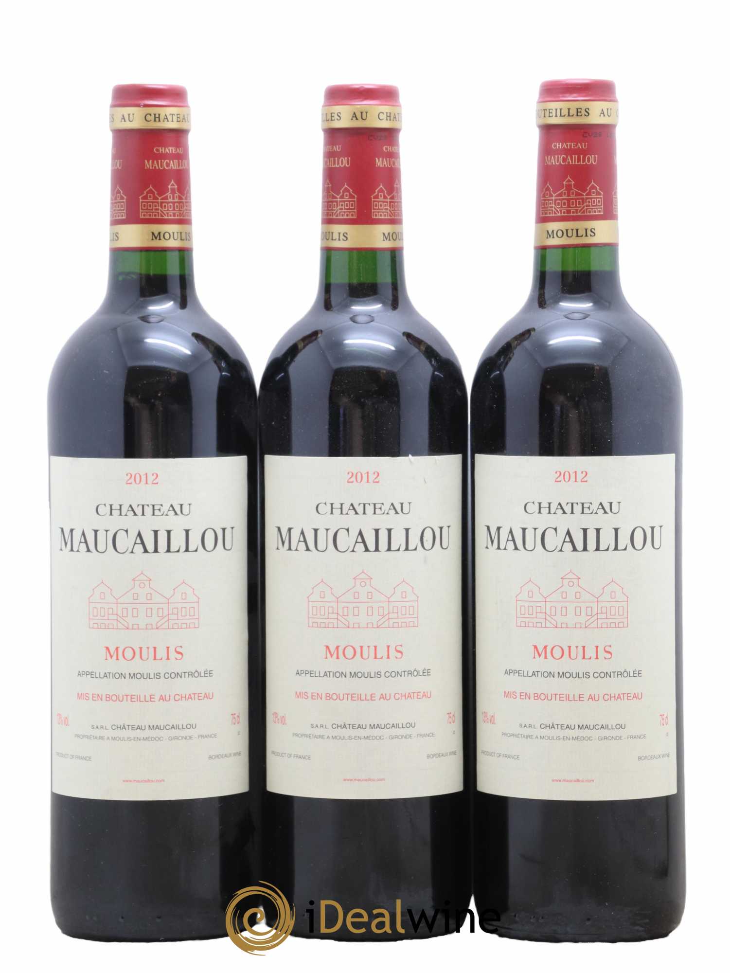 Château Maucaillou 2012 - Lot de 3 bouteilles - 0