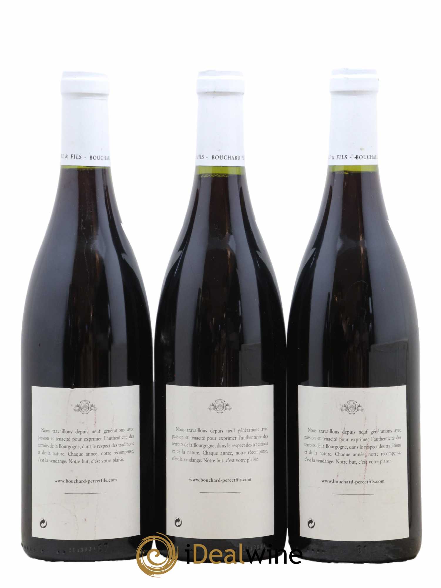 Beaune 1er Cru Grèves - Vigne de l'Enfant Jésus Bouchard Père & Fils 2001 - Lot de 3 bouteilles - 1