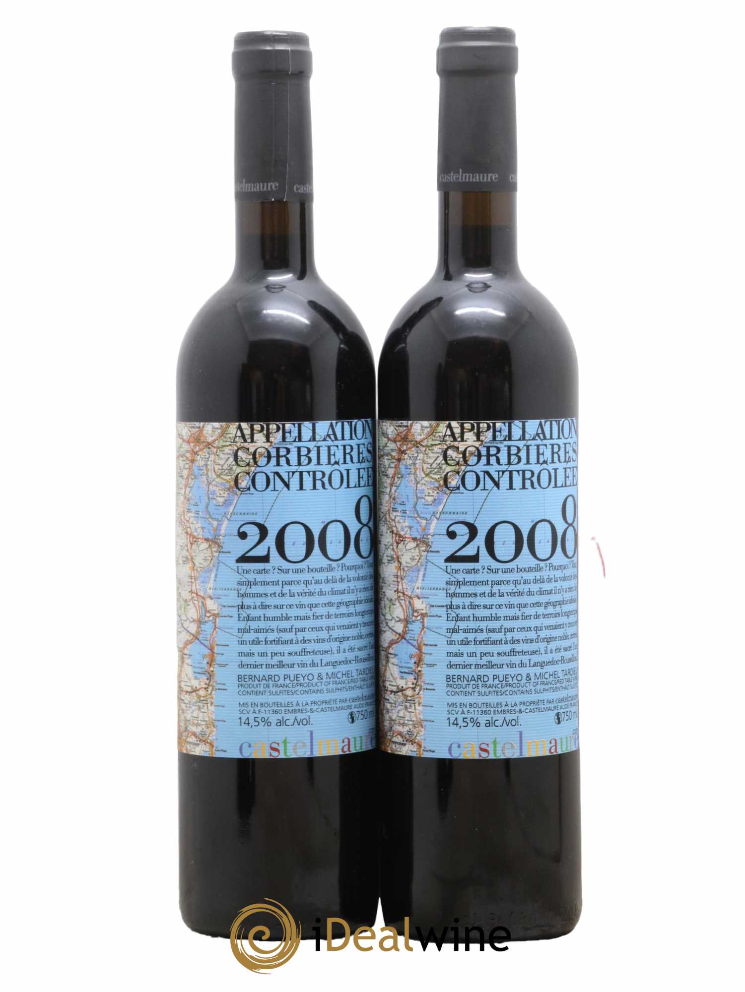 Corbières Castelmaure Cuvée N°3 Pueyo-Tardieu 2008 - Lot de 2 bouteilles - 1